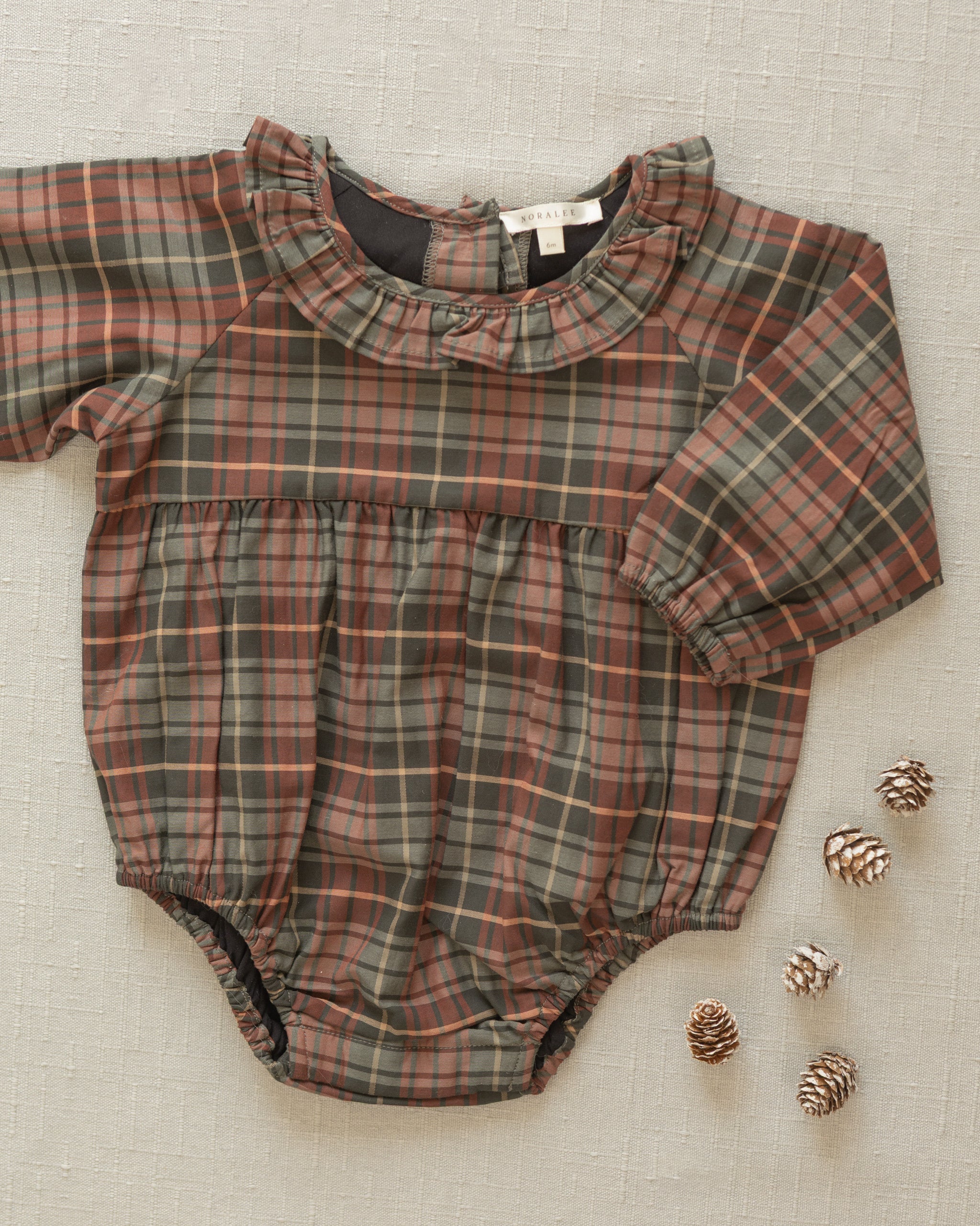 Adeline Romper | Winter Tartan - Image 3