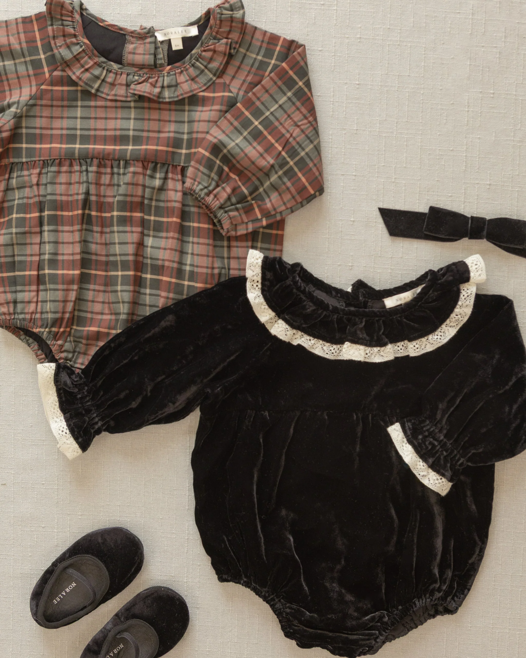 Adeline Romper | Winter Tartan - Image 6