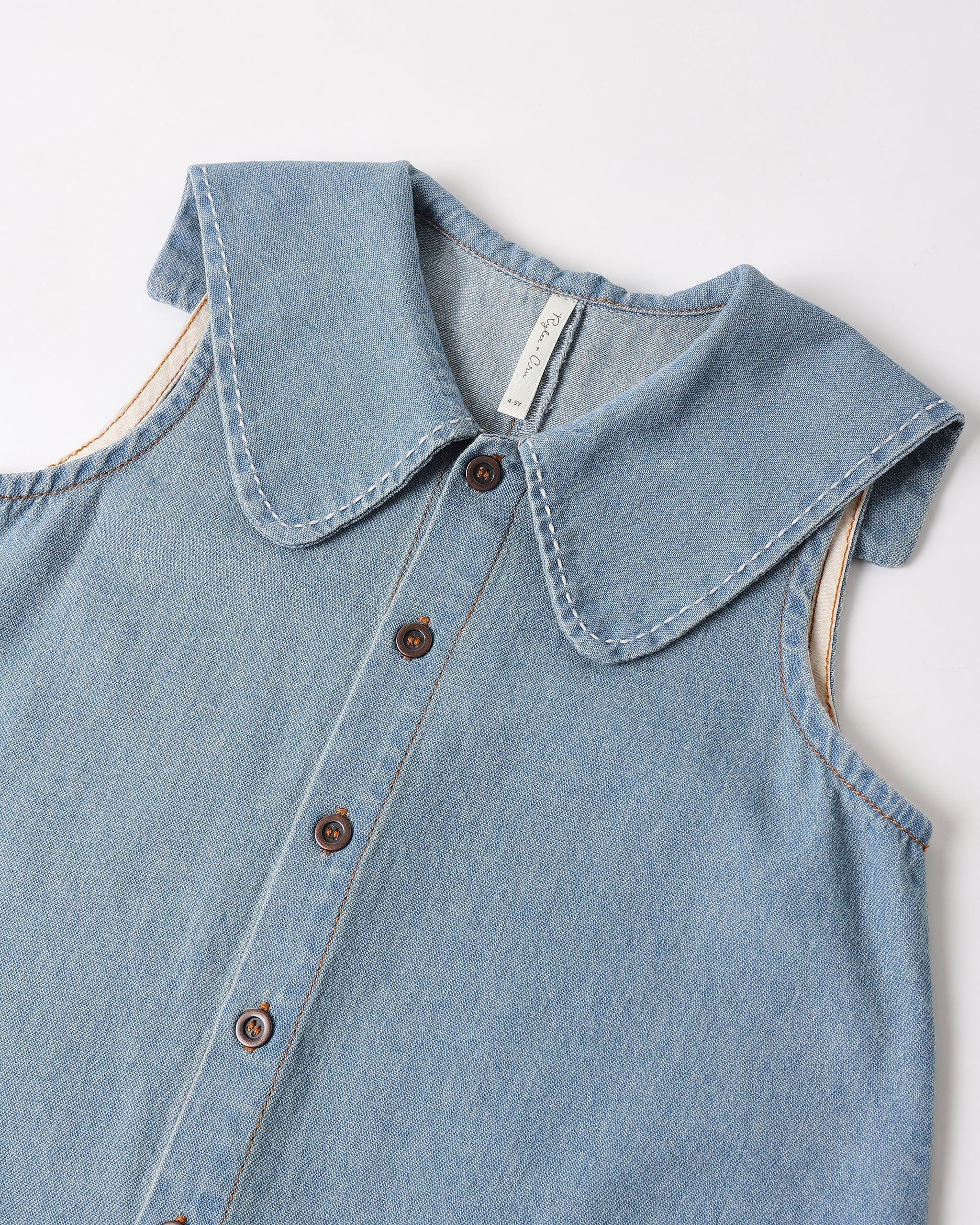 Adria Dress Washed Blue - Image 8