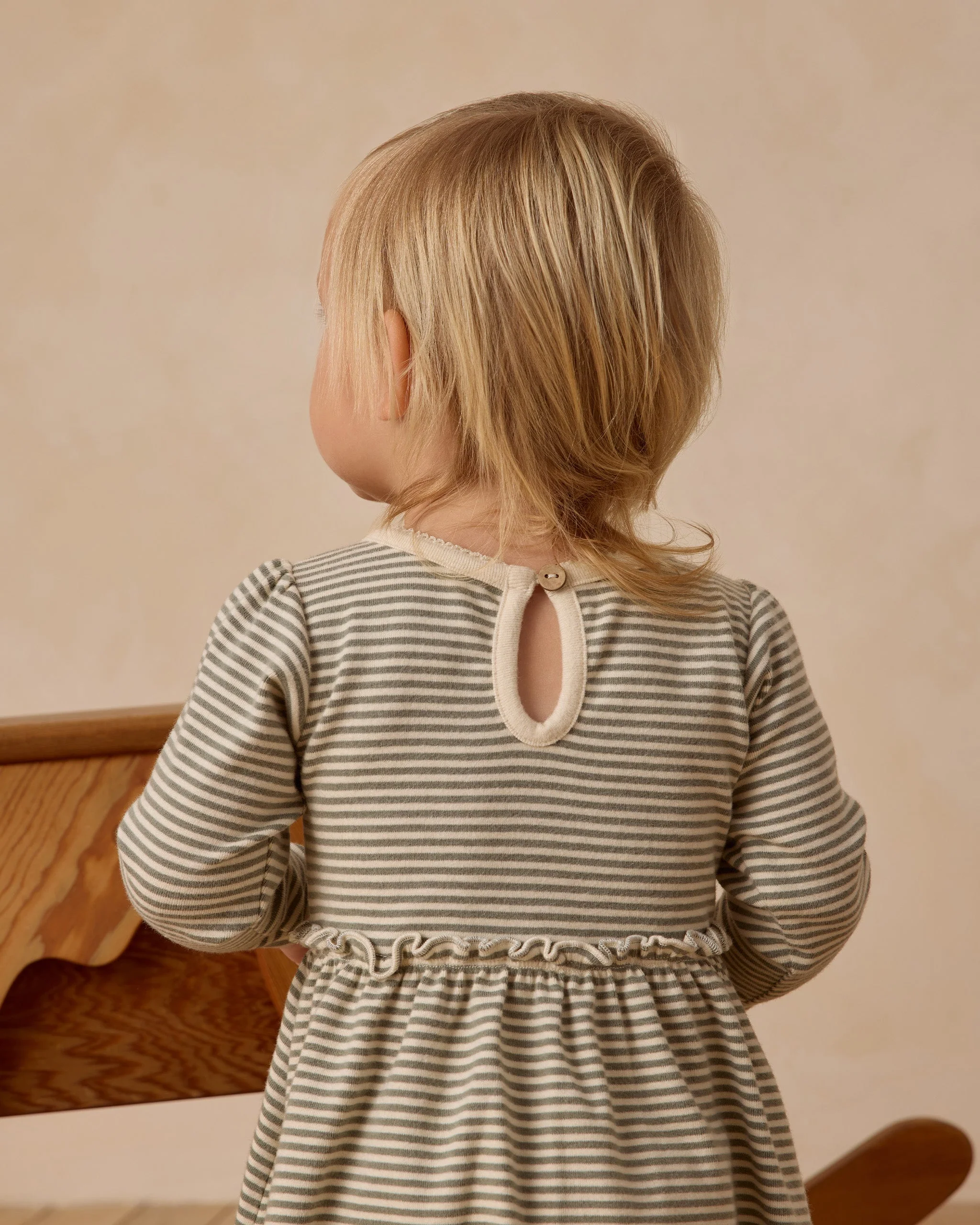 Alda Dress || Forest Stripe - Image 4