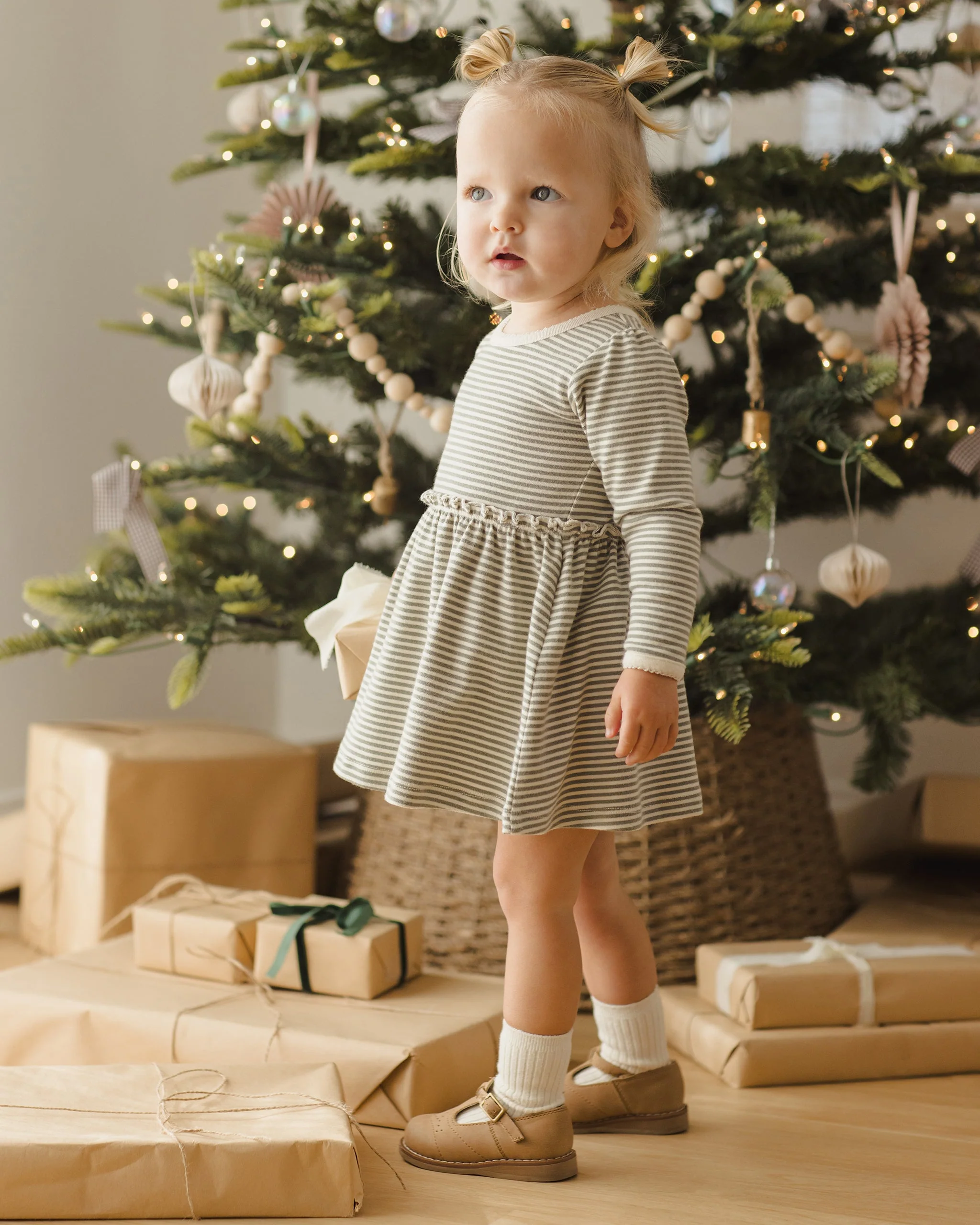Alda Dress || Forest Stripe - Image 7