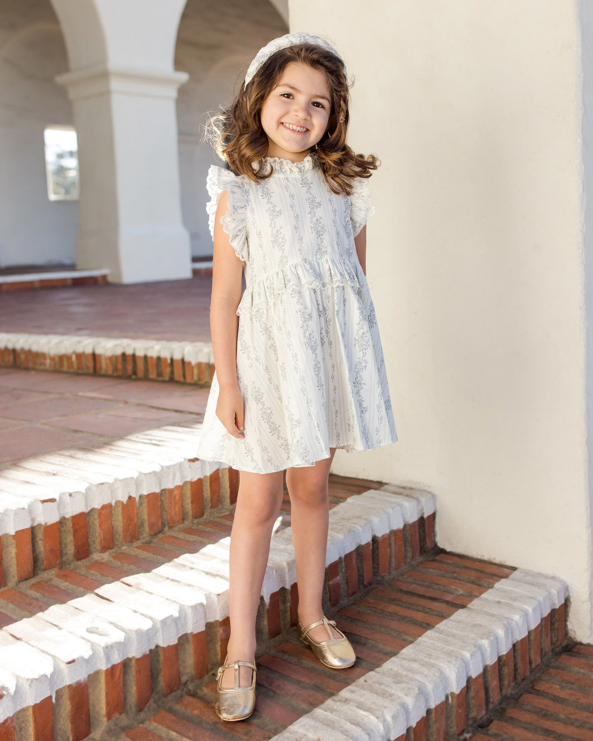 Alice Dress French Floral Stripe - Image 4