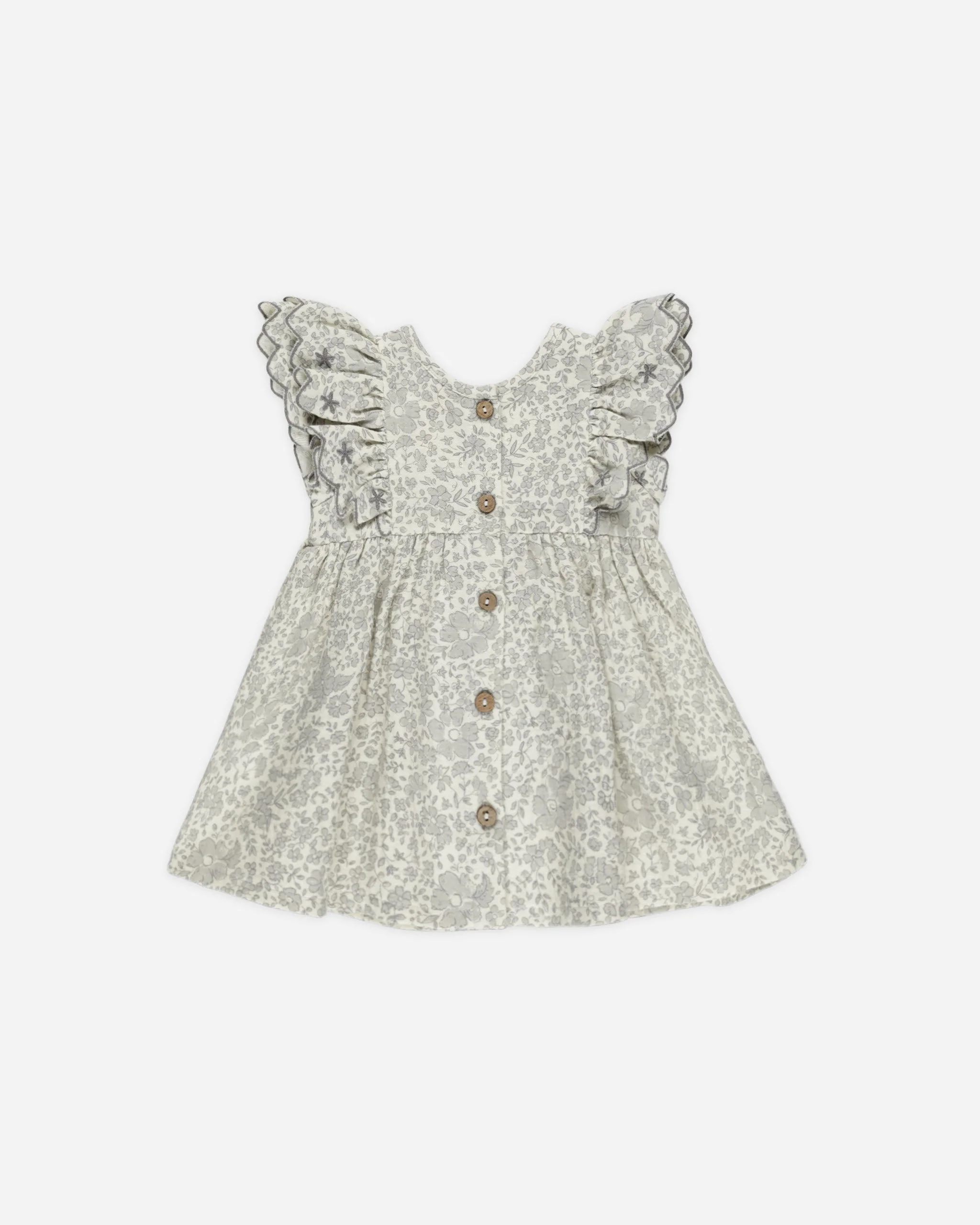 -Alina Dress || Blue Blossom- - Image 2