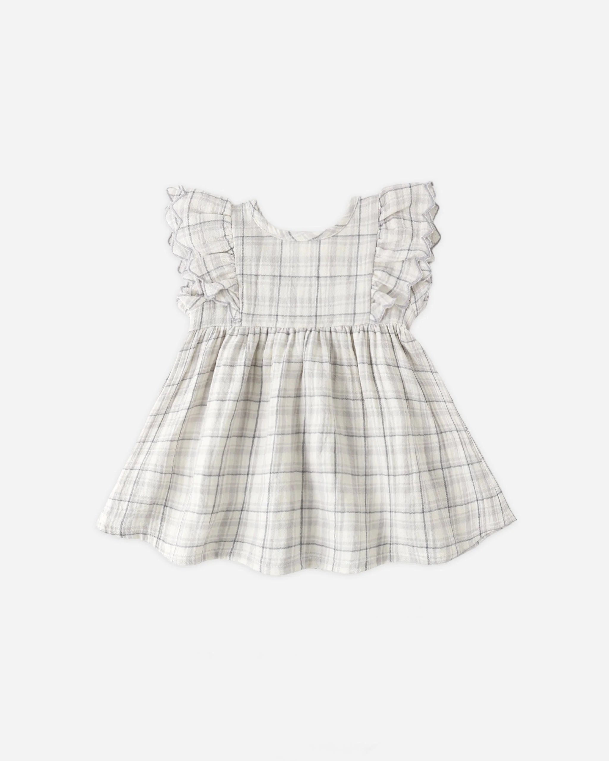 Alina Dress Blue Plaid