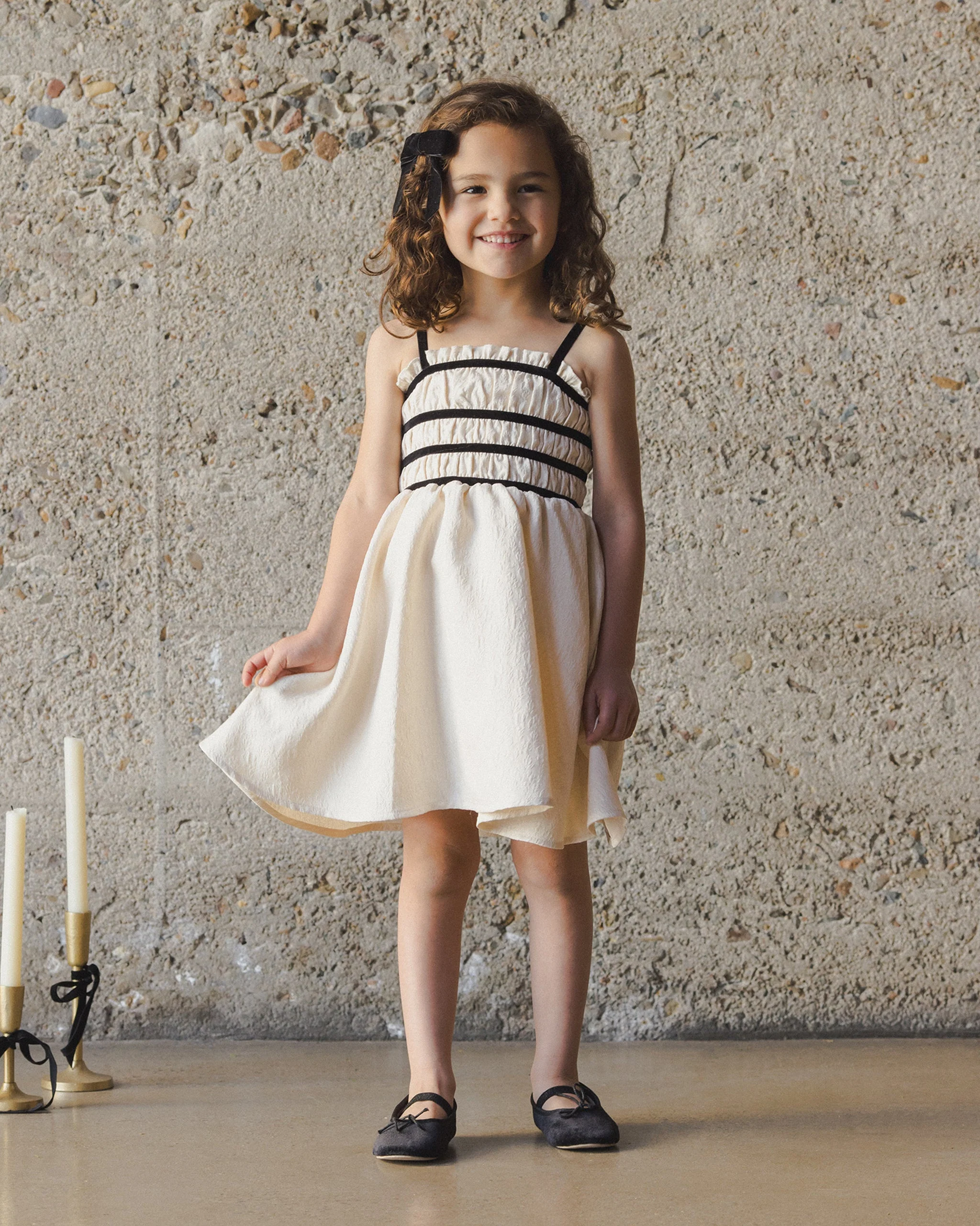 Annabelle Dress | Metallic Ivory - Image 2