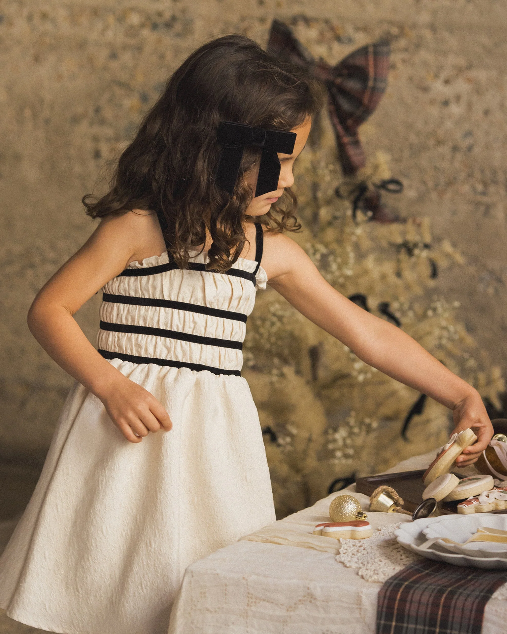 Annabelle Dress | Metallic Ivory - Image 4