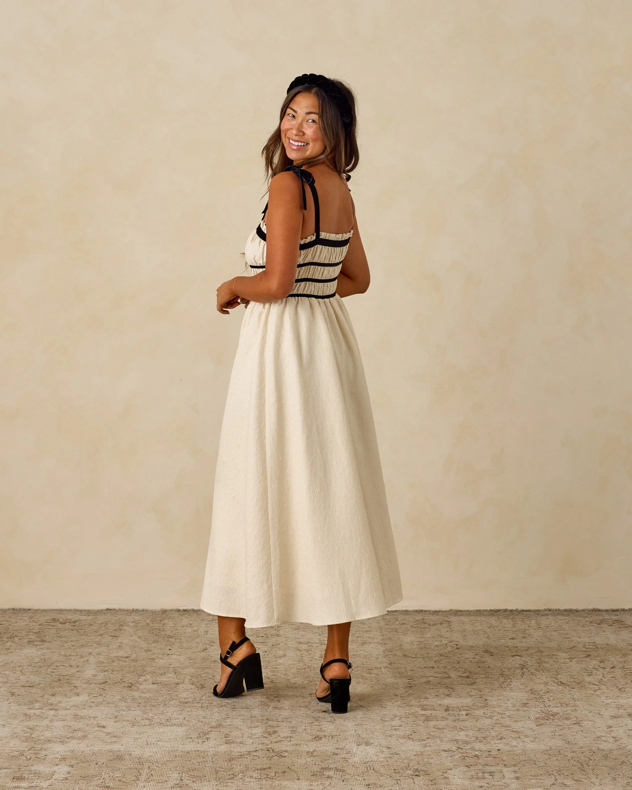 Annabelle Dress | Metallic Ivory - Image 3
