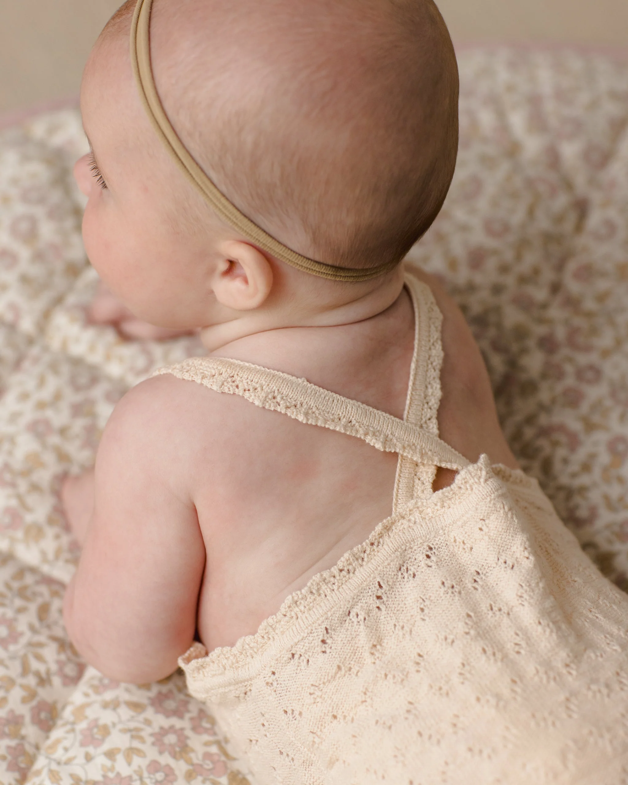 Annie Knit Romper Ecru - Image 3