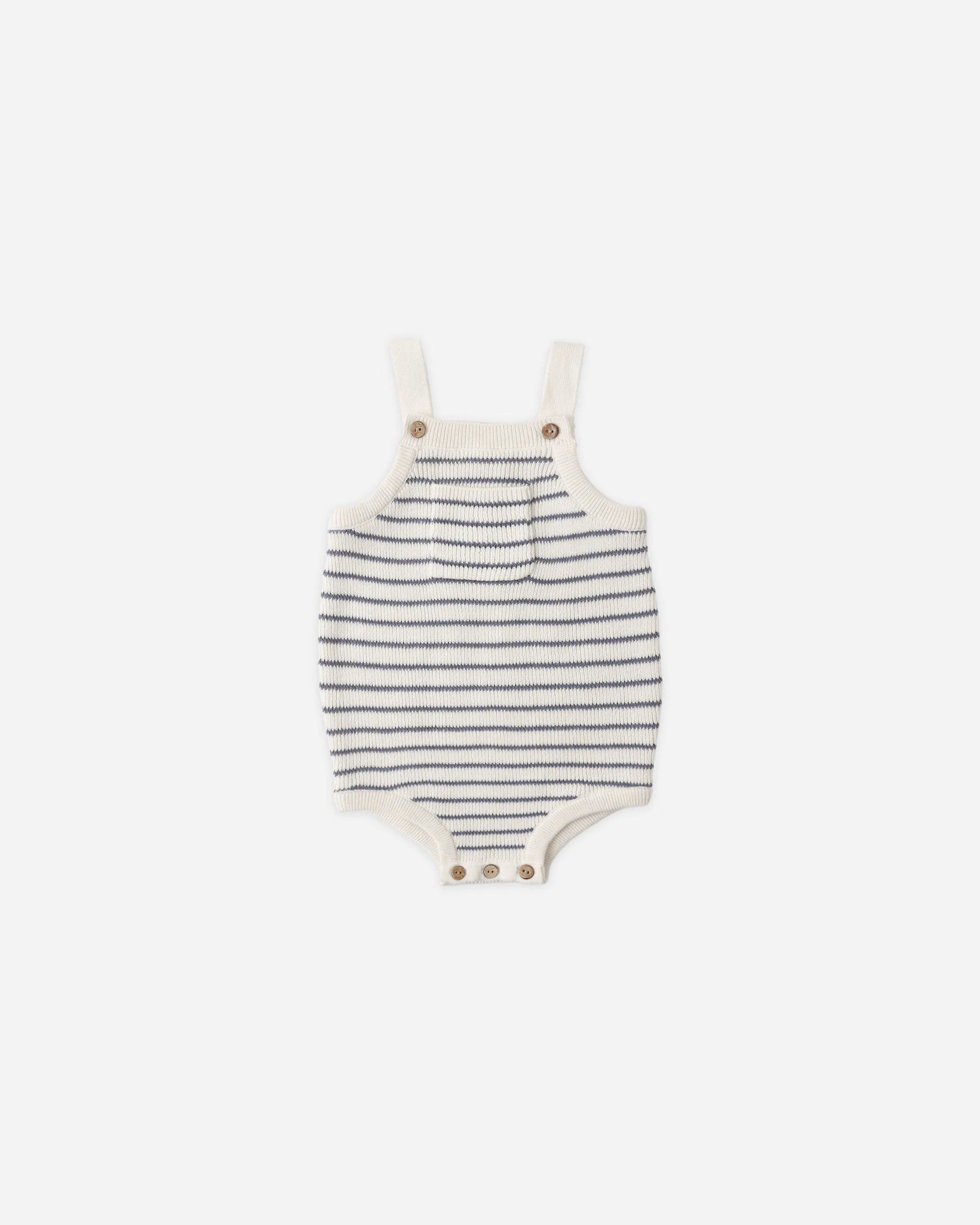 Ashton Knit Romper Marine Stripe