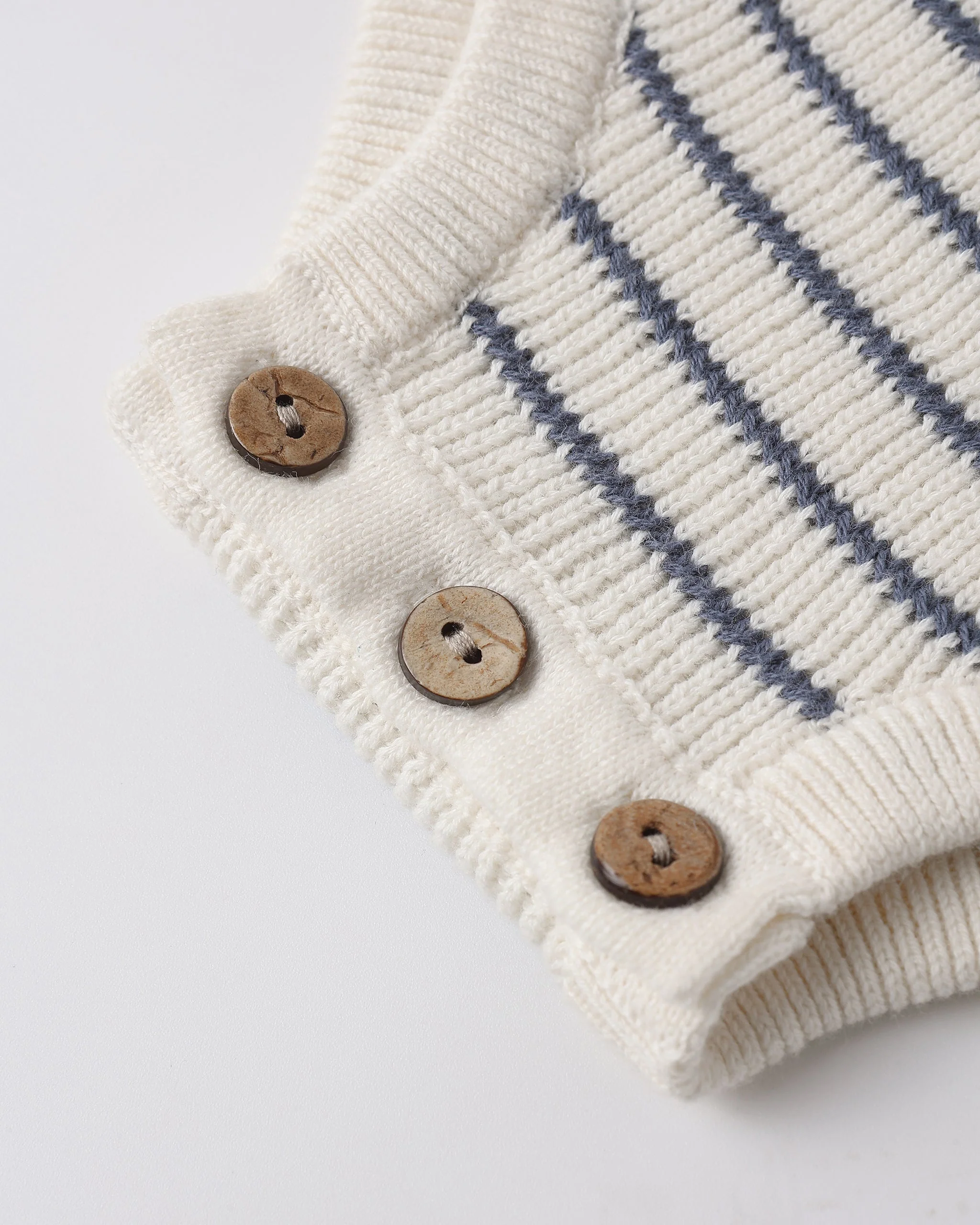 Ashton Knit Romper Marine Stripe - Image 6