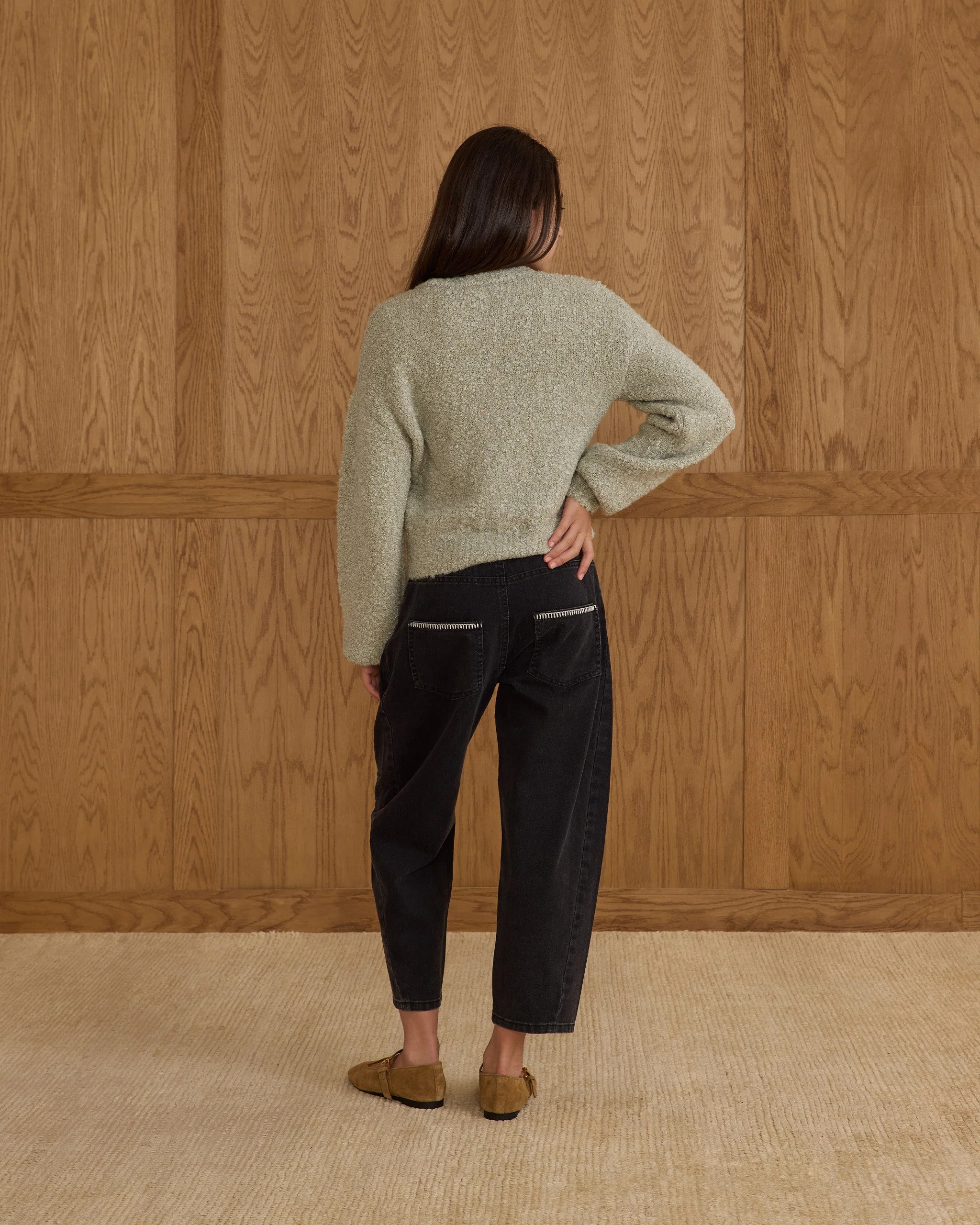 Aspen Sweater || Pistachio Boucle - Teen - Image 2