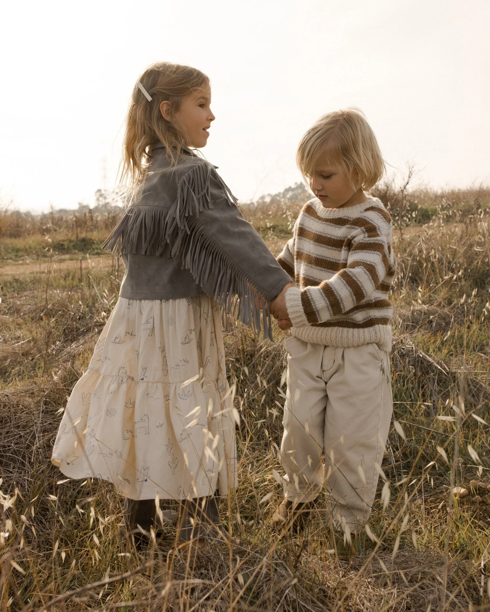Aspen Sweater || Saddle Stripe - Image 3