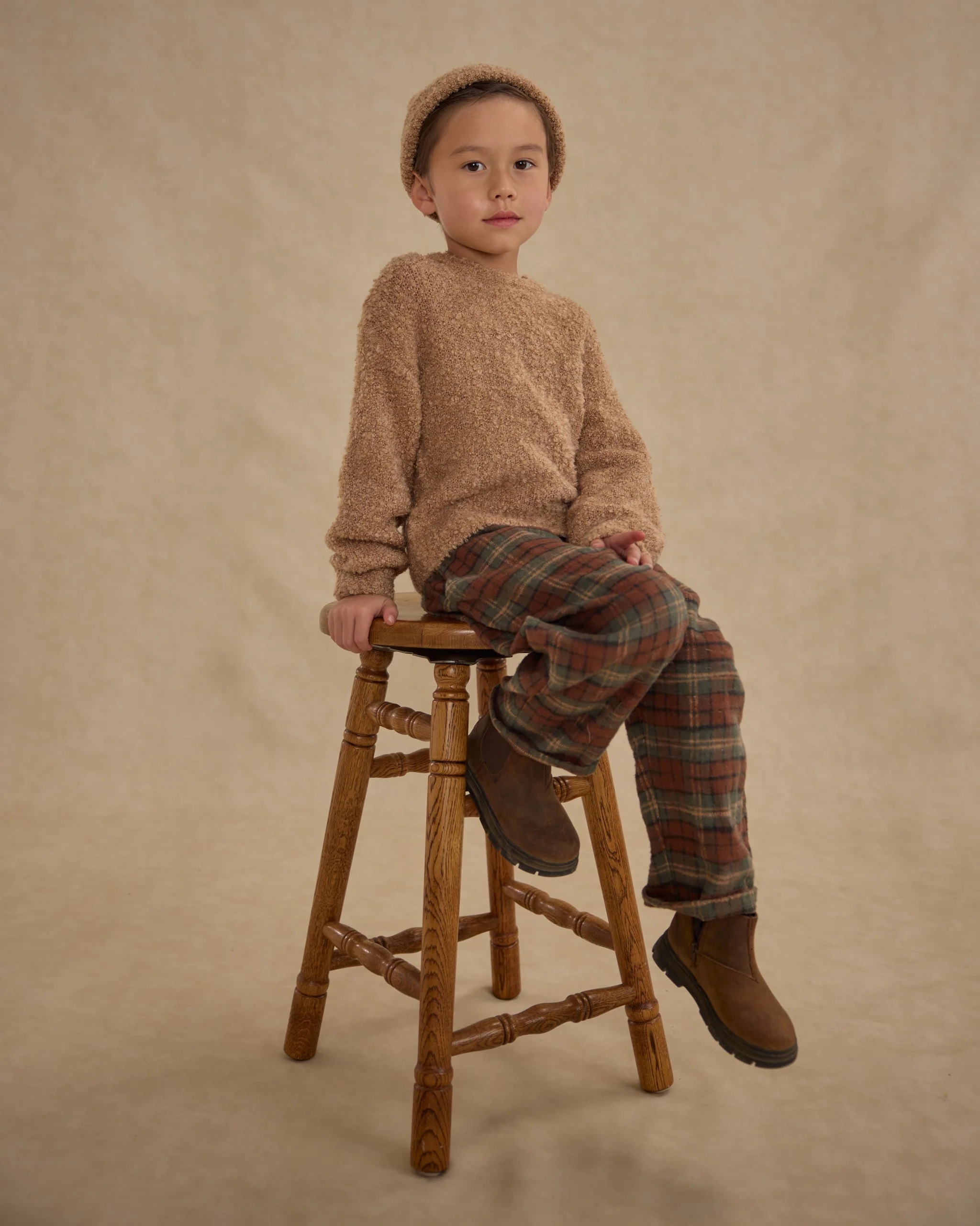 Aspen Sweater || Toffee Boucle - Image 2