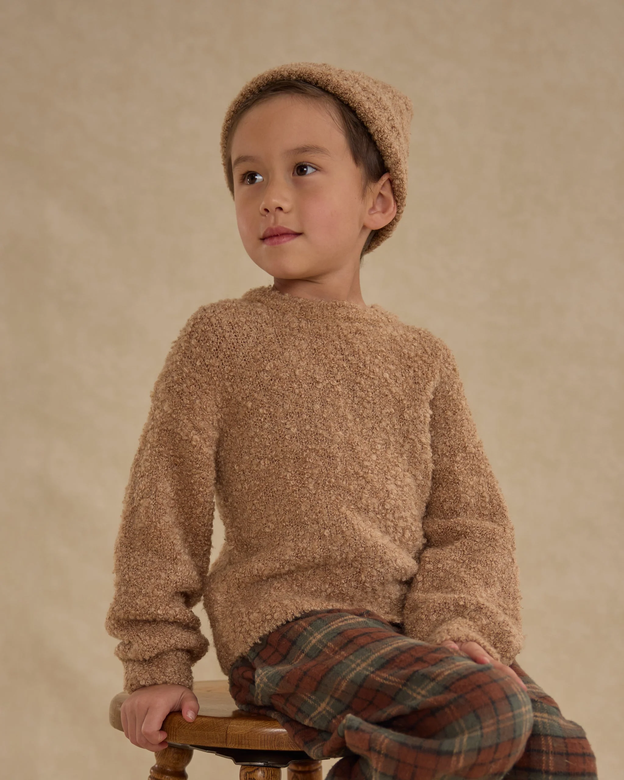 Aspen Sweater || Toffee Boucle - Image 3