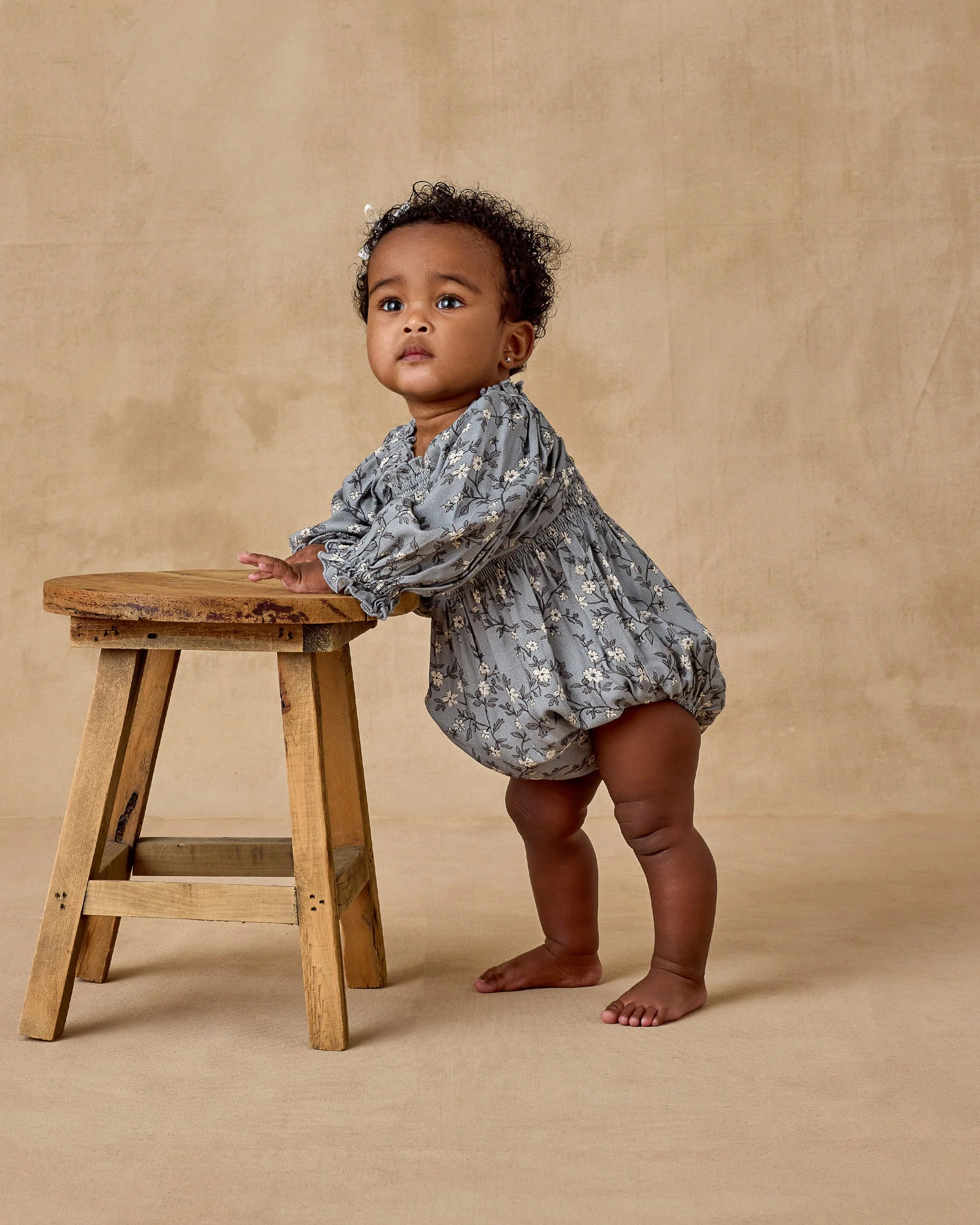 Autumn Romper | French Blue Floral - Image 3