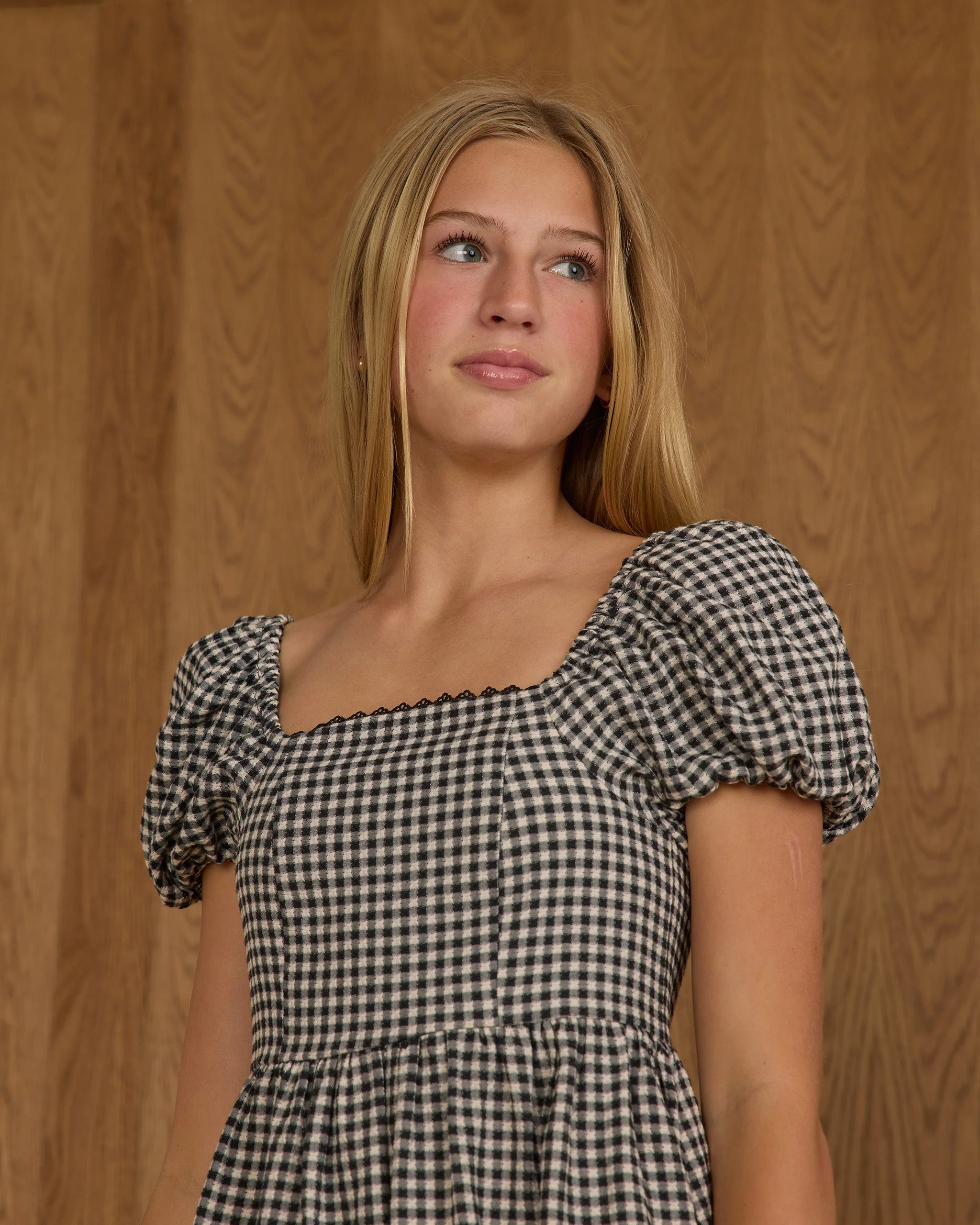 Axel Dress || Black Gingham - Image 3