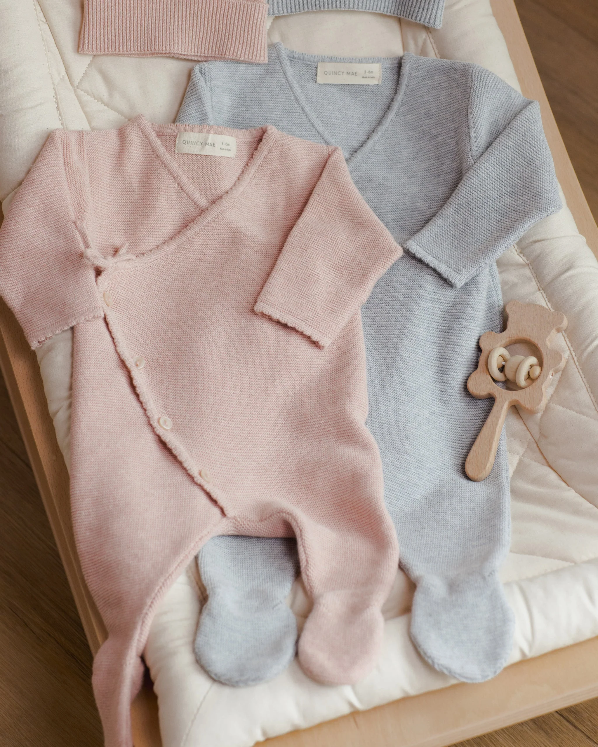 Baby Beanie || Heathered Rose - Image 4