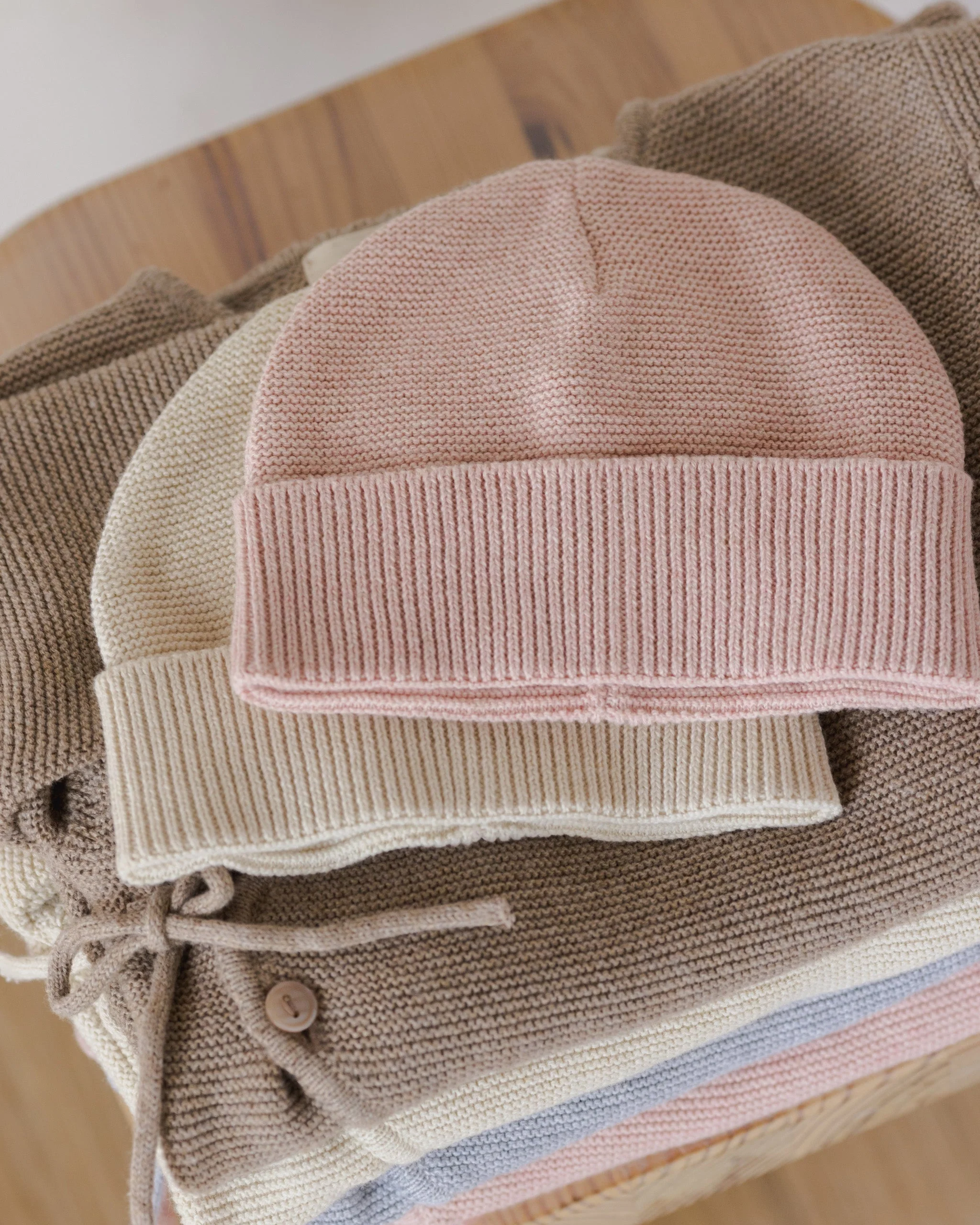 Baby Beanie || Heathered Rose - Image 5