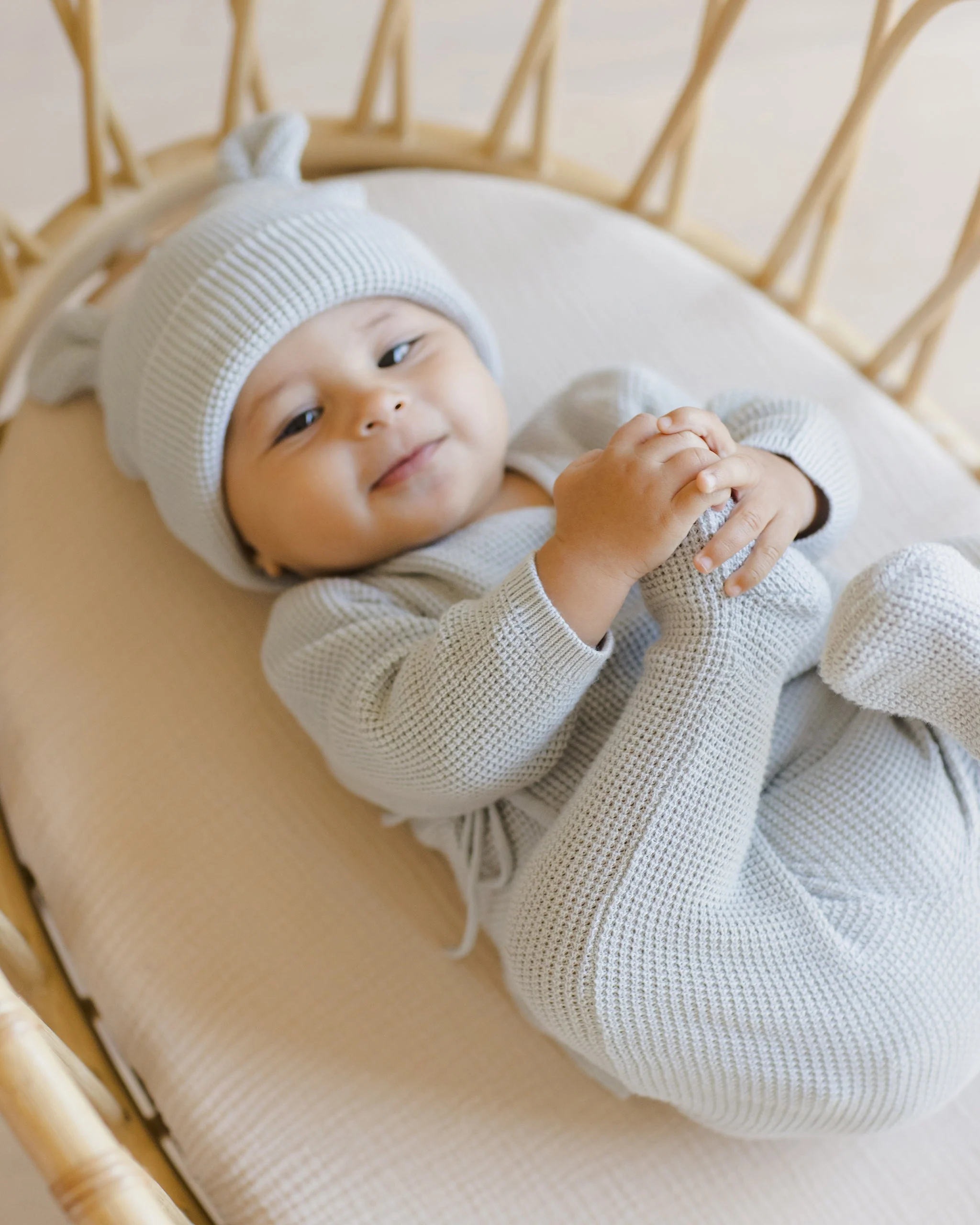 Baby Bear Beanie || Ice Blue - Image 4