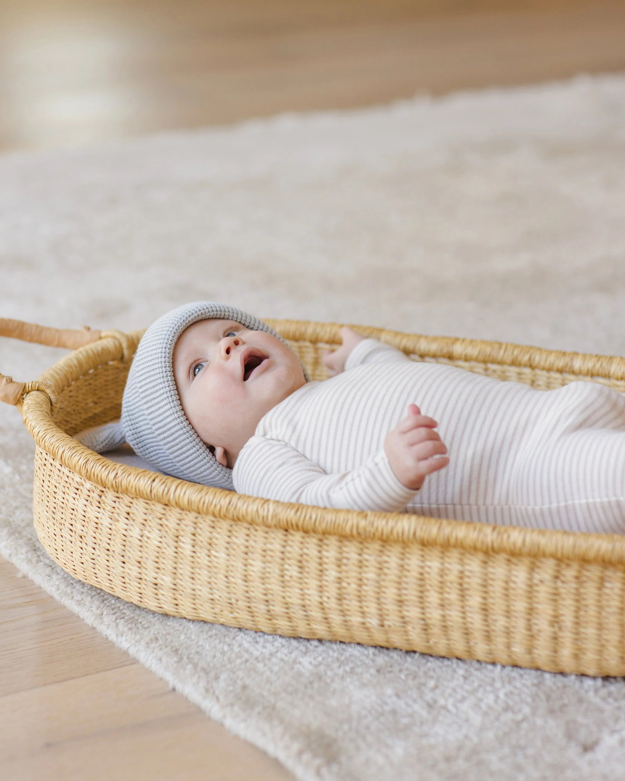 Baby Bear Beanie || Ice Blue - Image 6