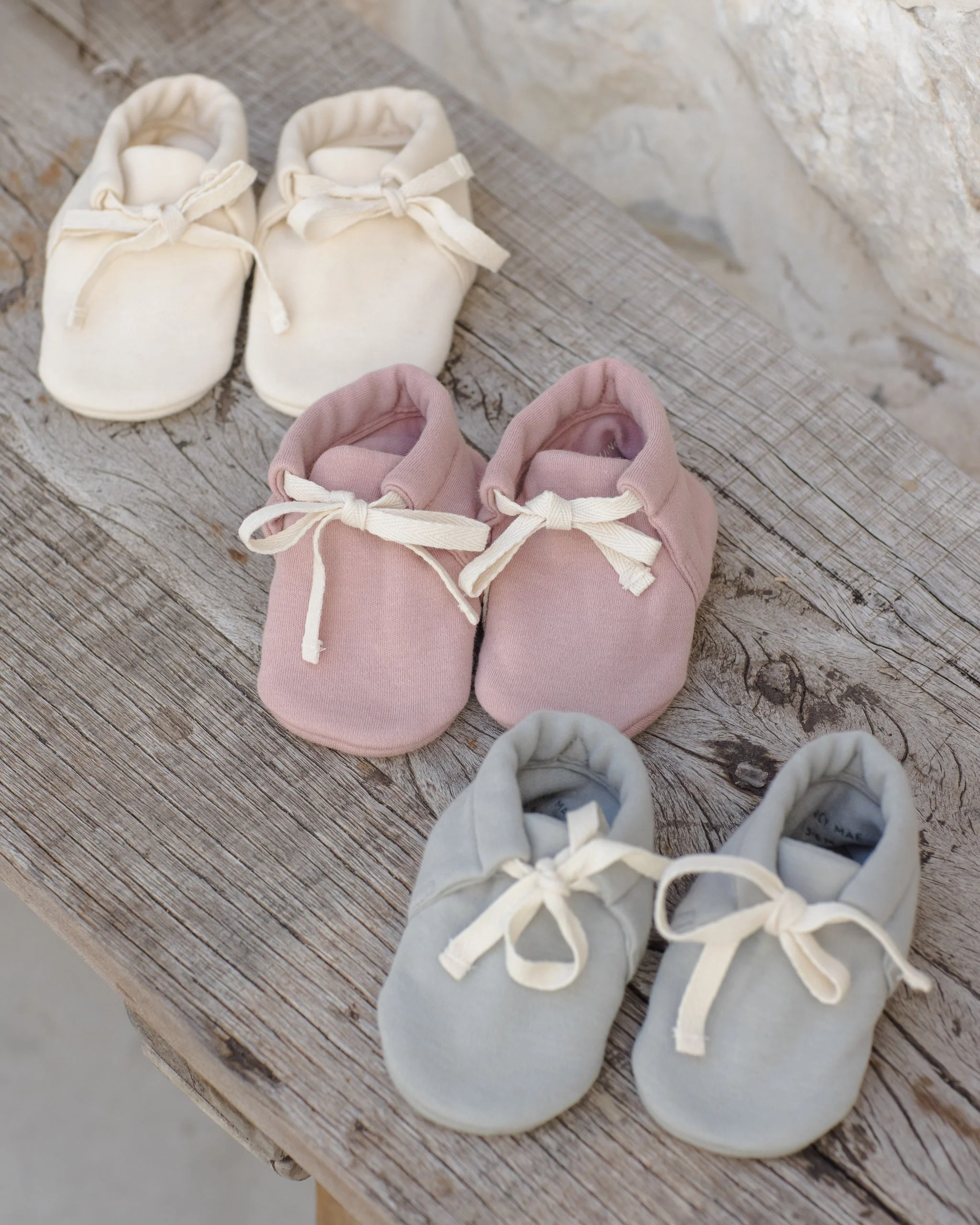 Baby Booties Sage - Image 4