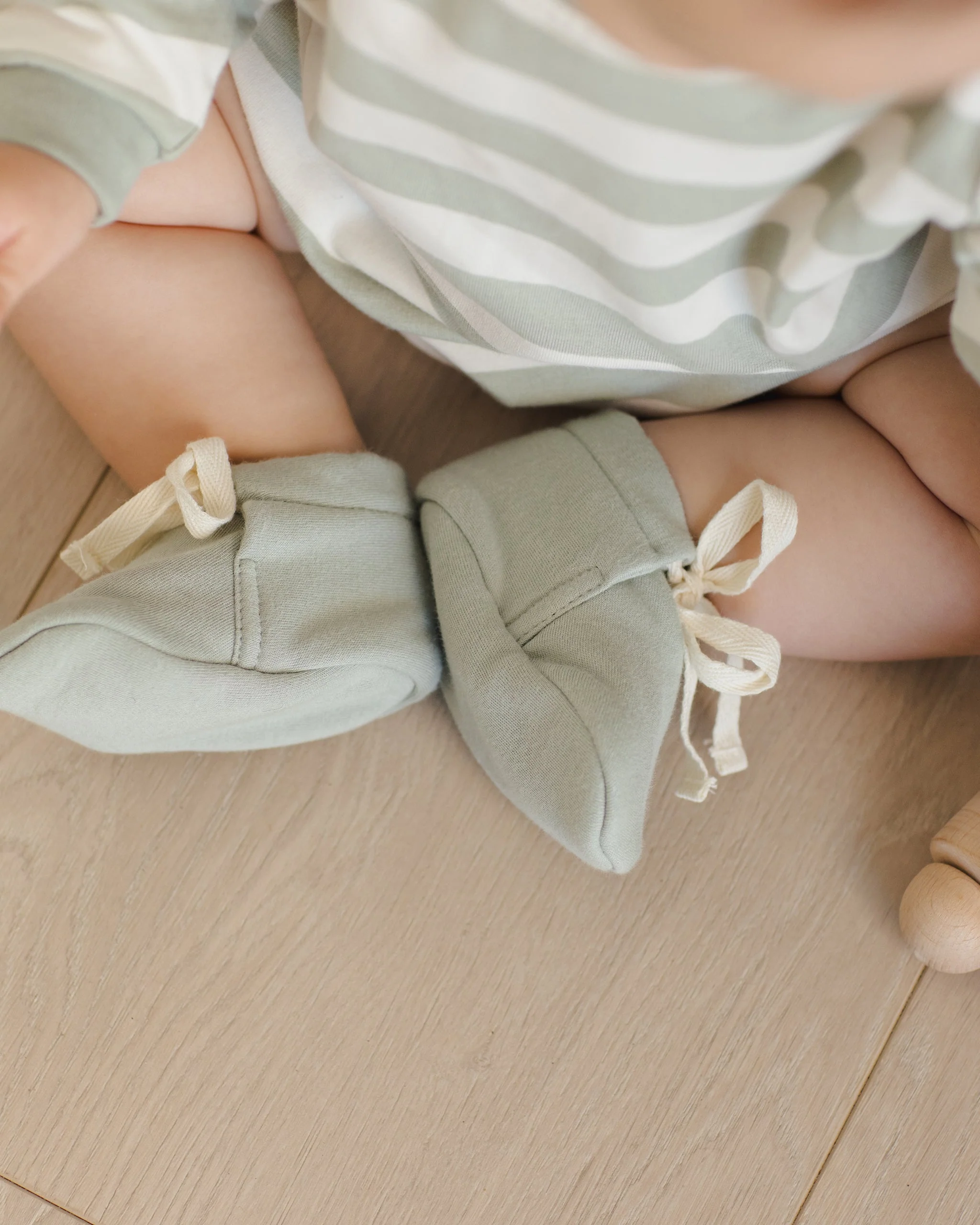 -Baby Booties || Sage- - Image 2