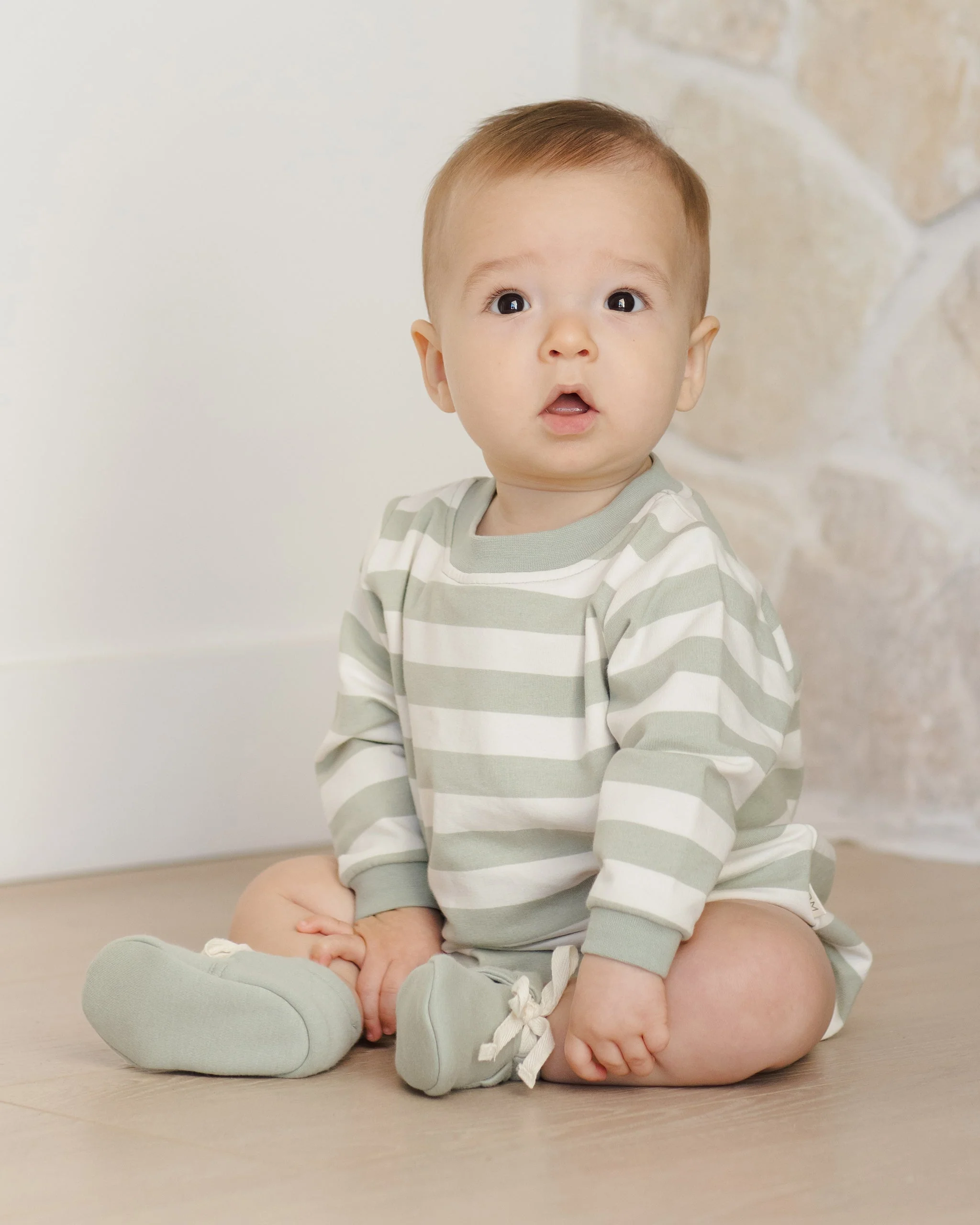 -Baby Booties || Sage- - Image 4
