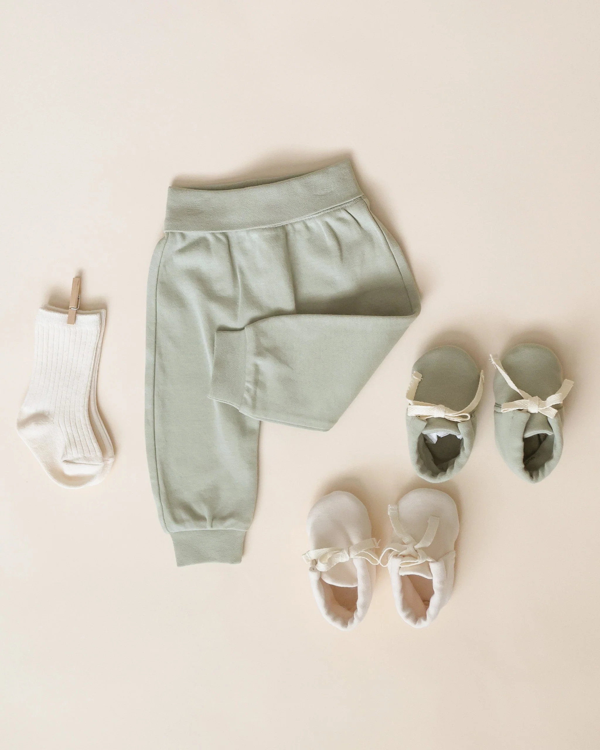 -Baby Booties || Sage- - Image 5