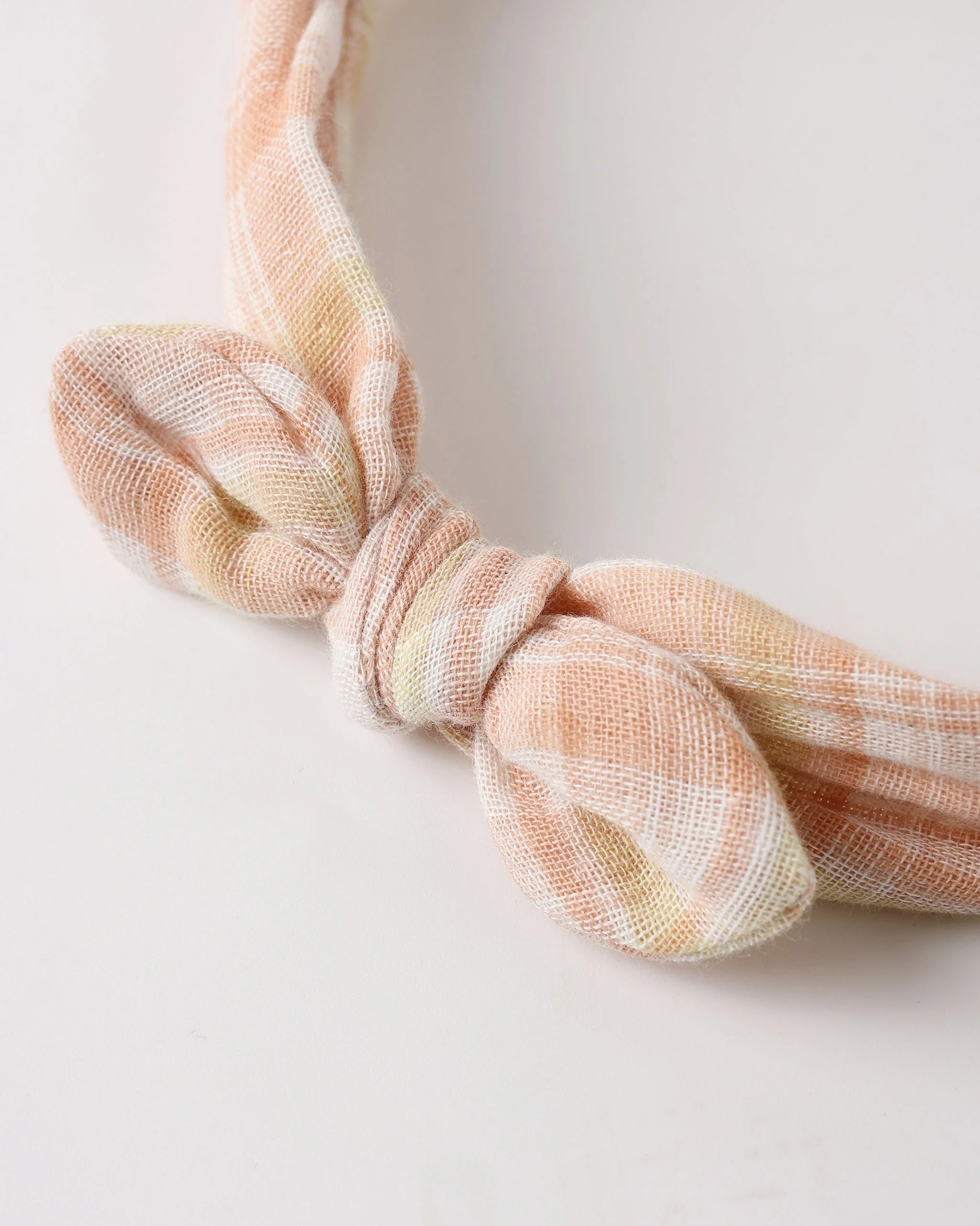 Baby Bow Headband Summer Plaid - Image 6
