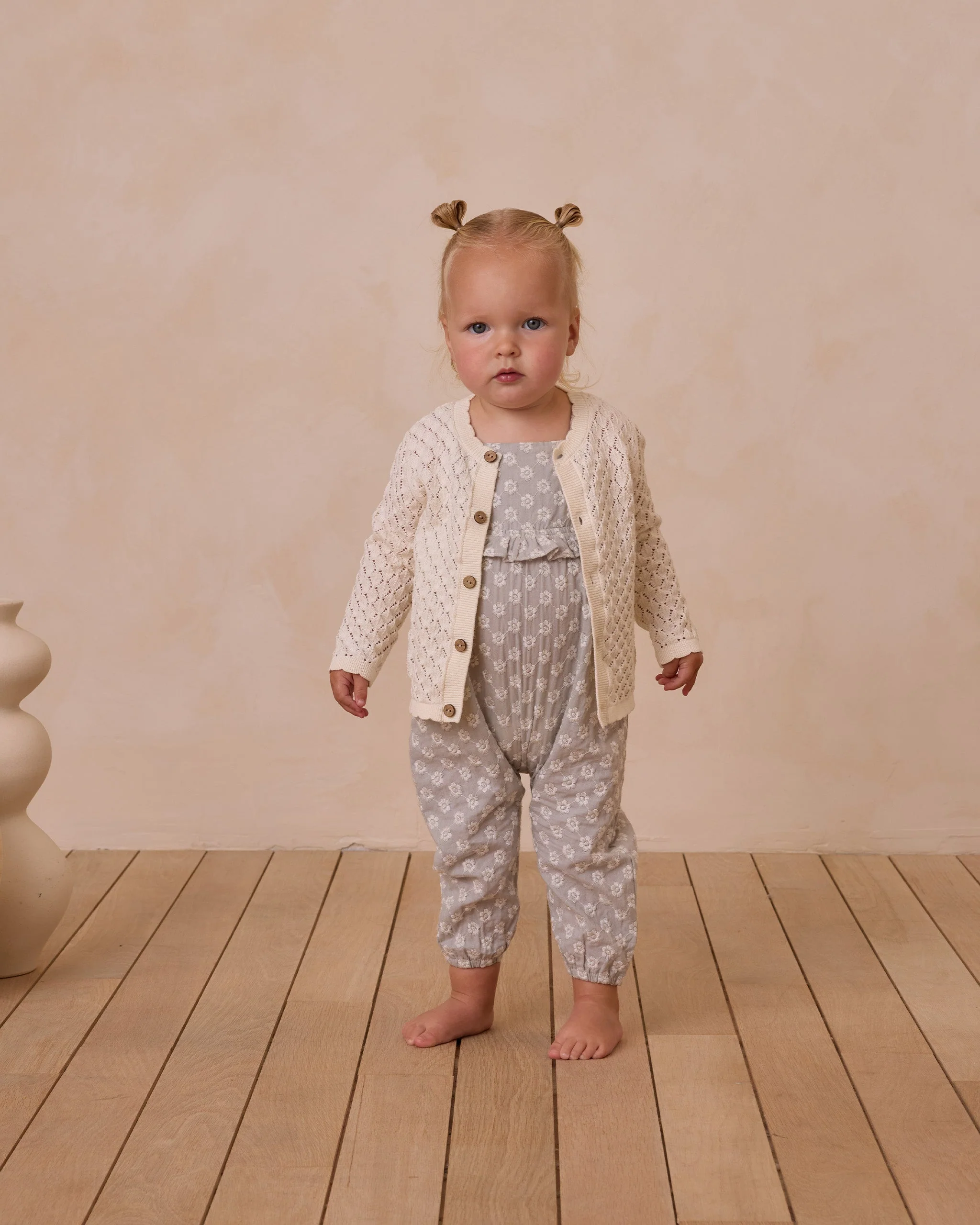 Baby Crochet Cardigan || Ivory - Image 3
