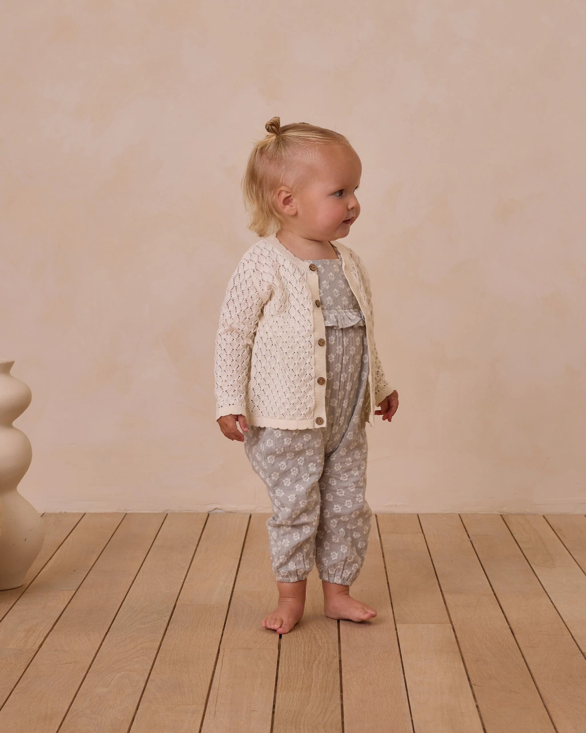 Baby Crochet Cardigan || Ivory - Image 4