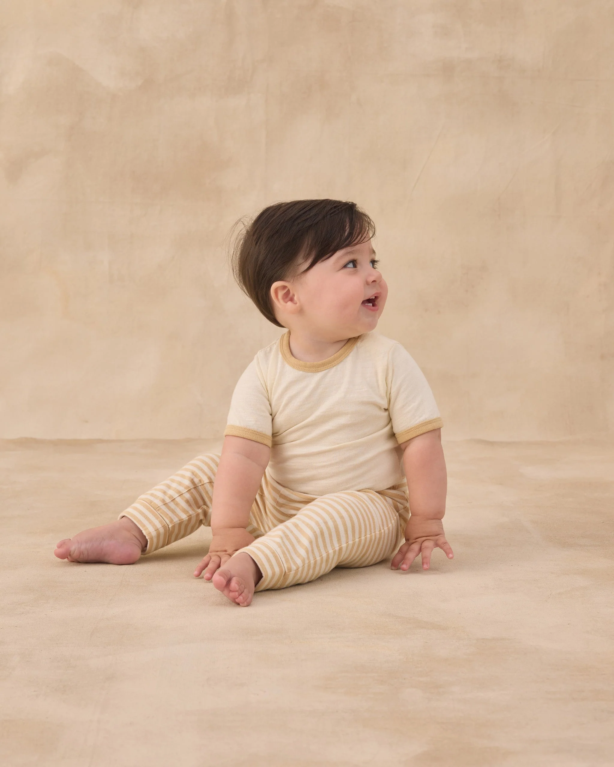 Baby Cru Pant Butterscotch Stripe - Image 3