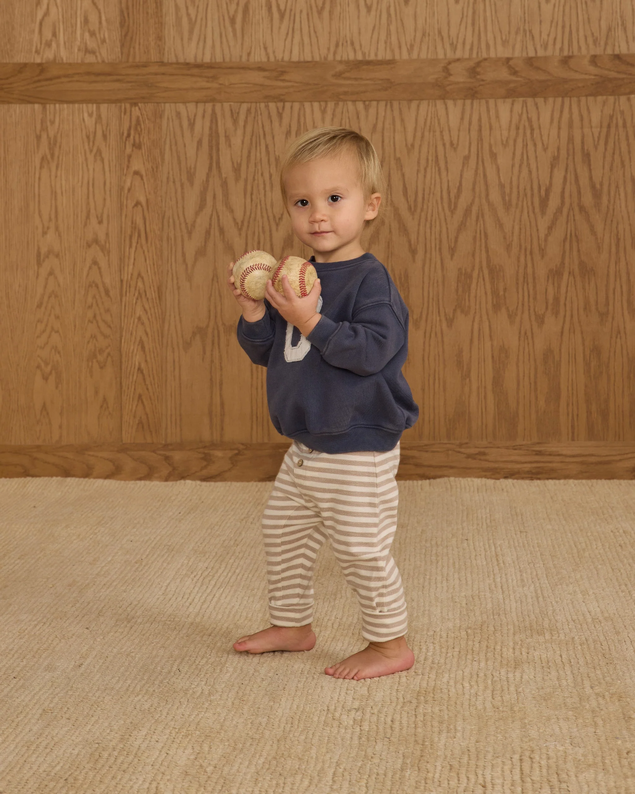 Baby Cru Pant || Stone Stripe - Image 3