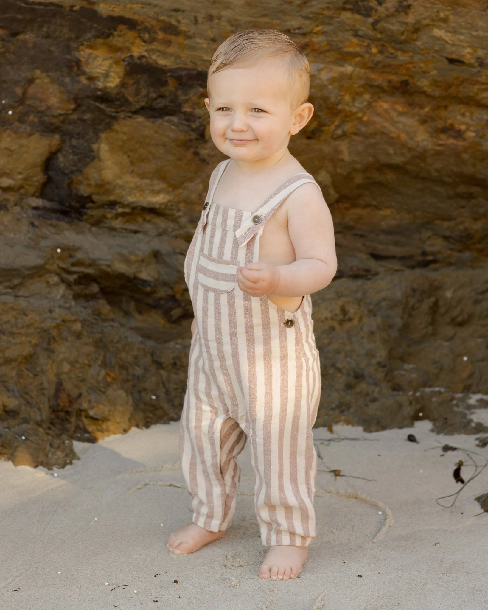 Baby Overall || Clay Stripe - Image 2
