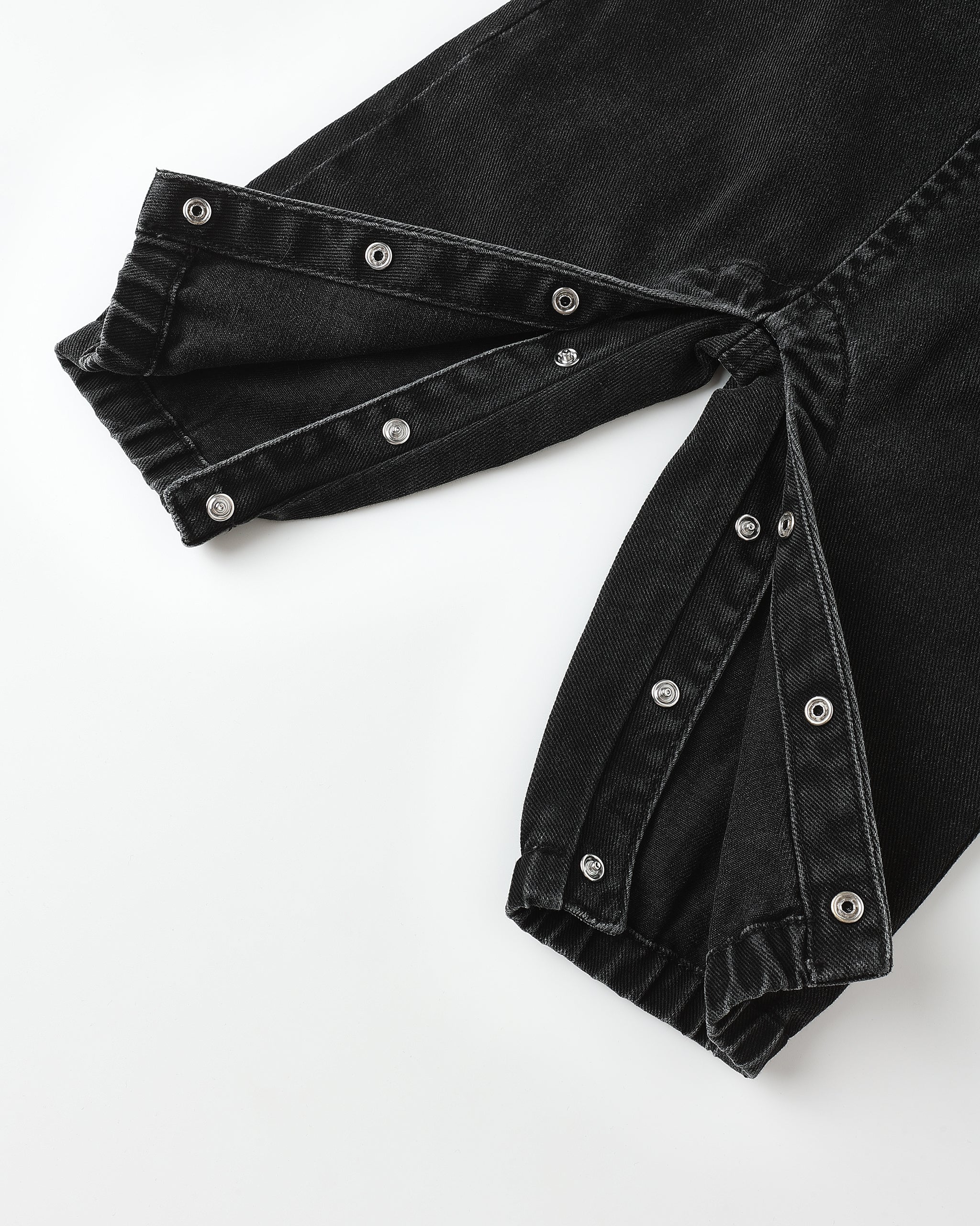Baby Overalls || Washed Black - Image 5