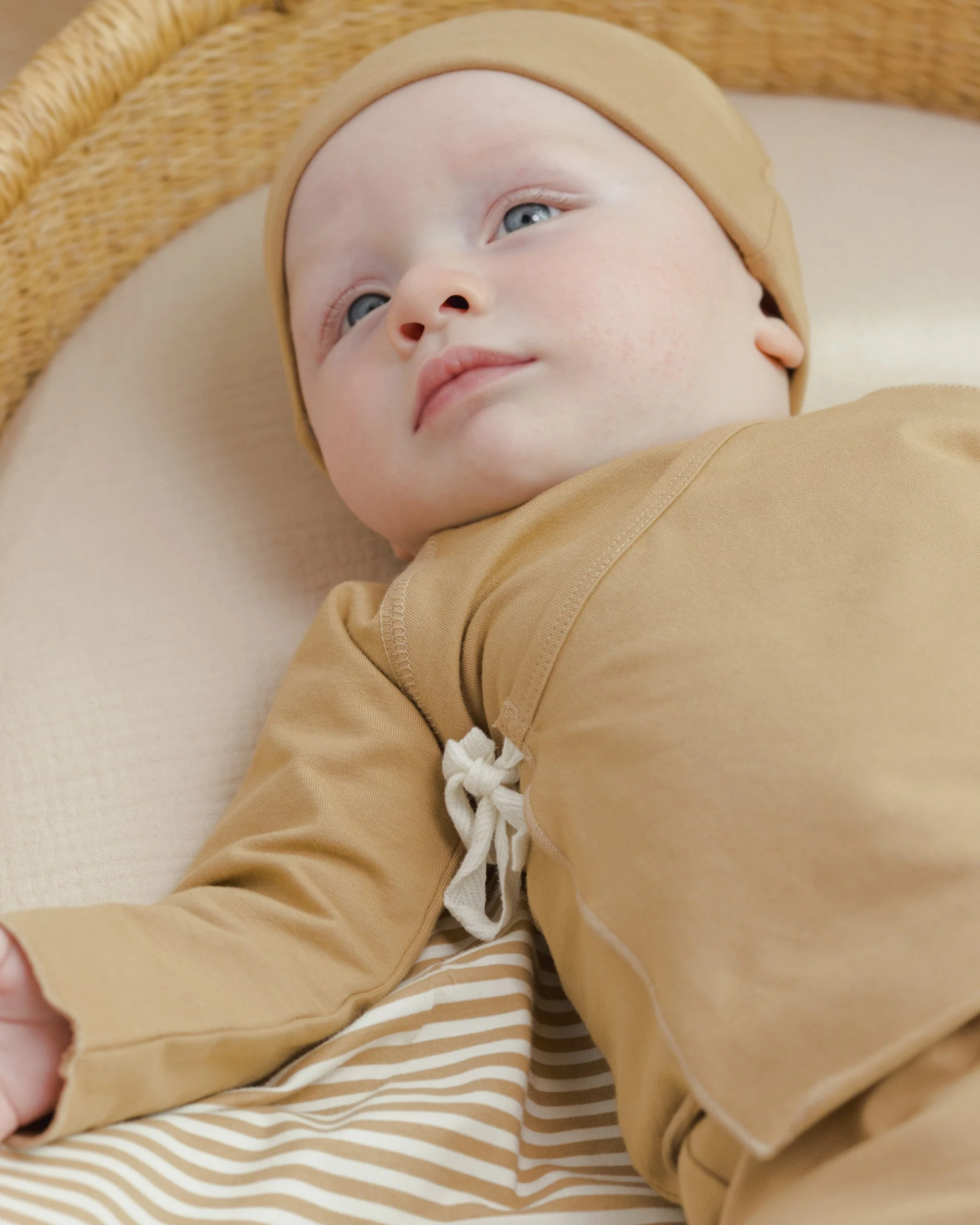 Baby Swaddle || Honey Stripe - Image 4