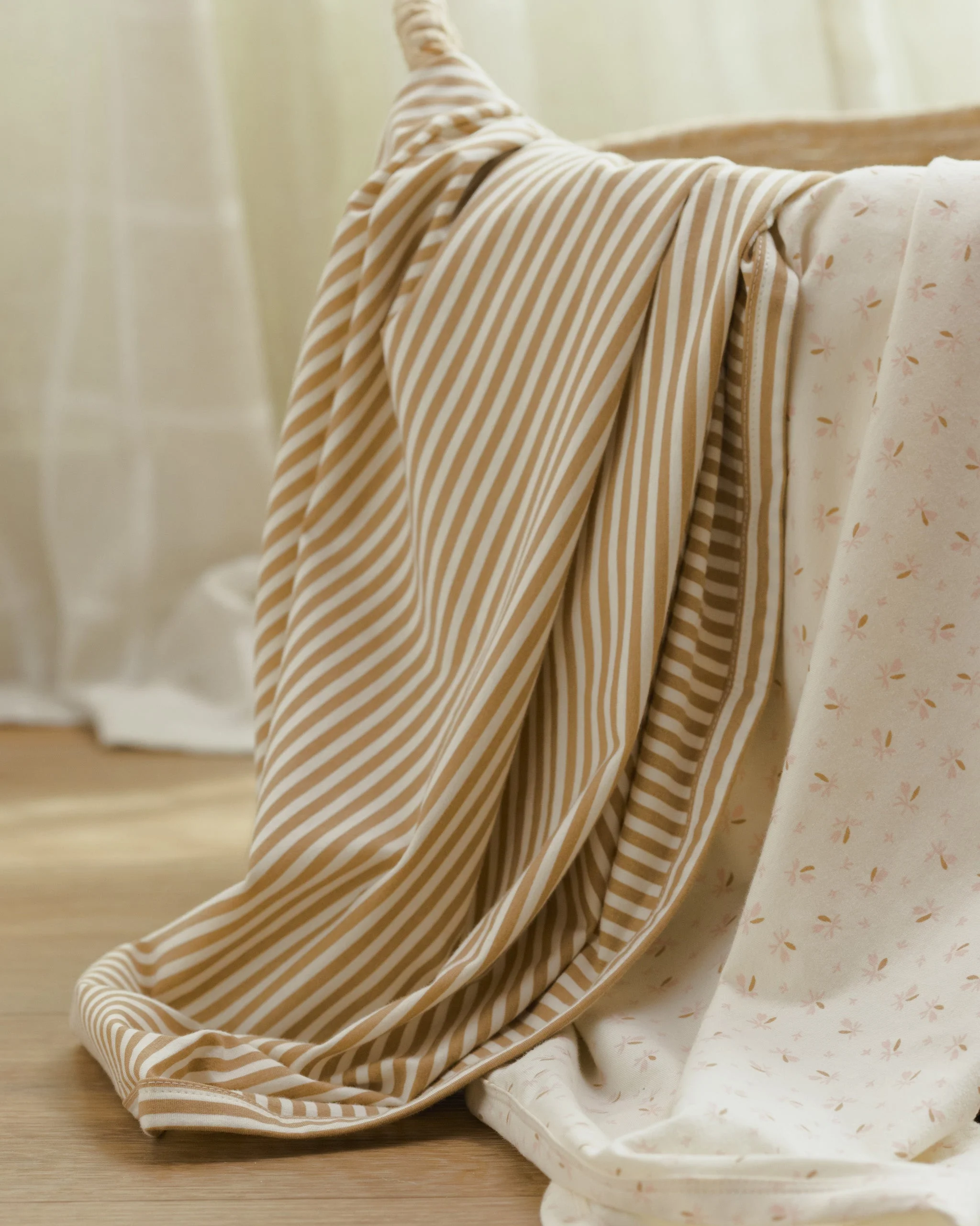 Baby Swaddle || Honey Stripe - Image 5