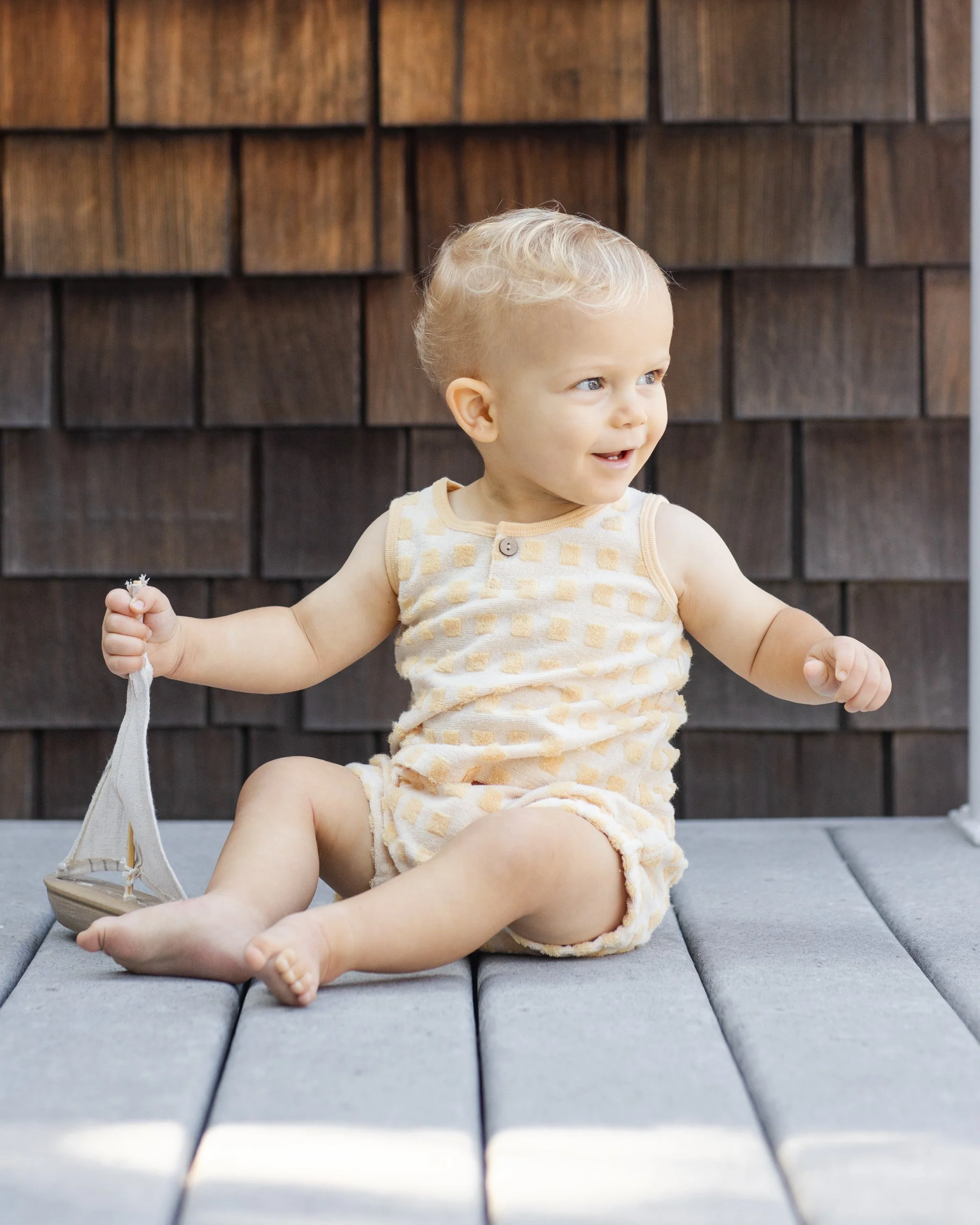 Baby Tank Set Butterscotch Grid - Image 5