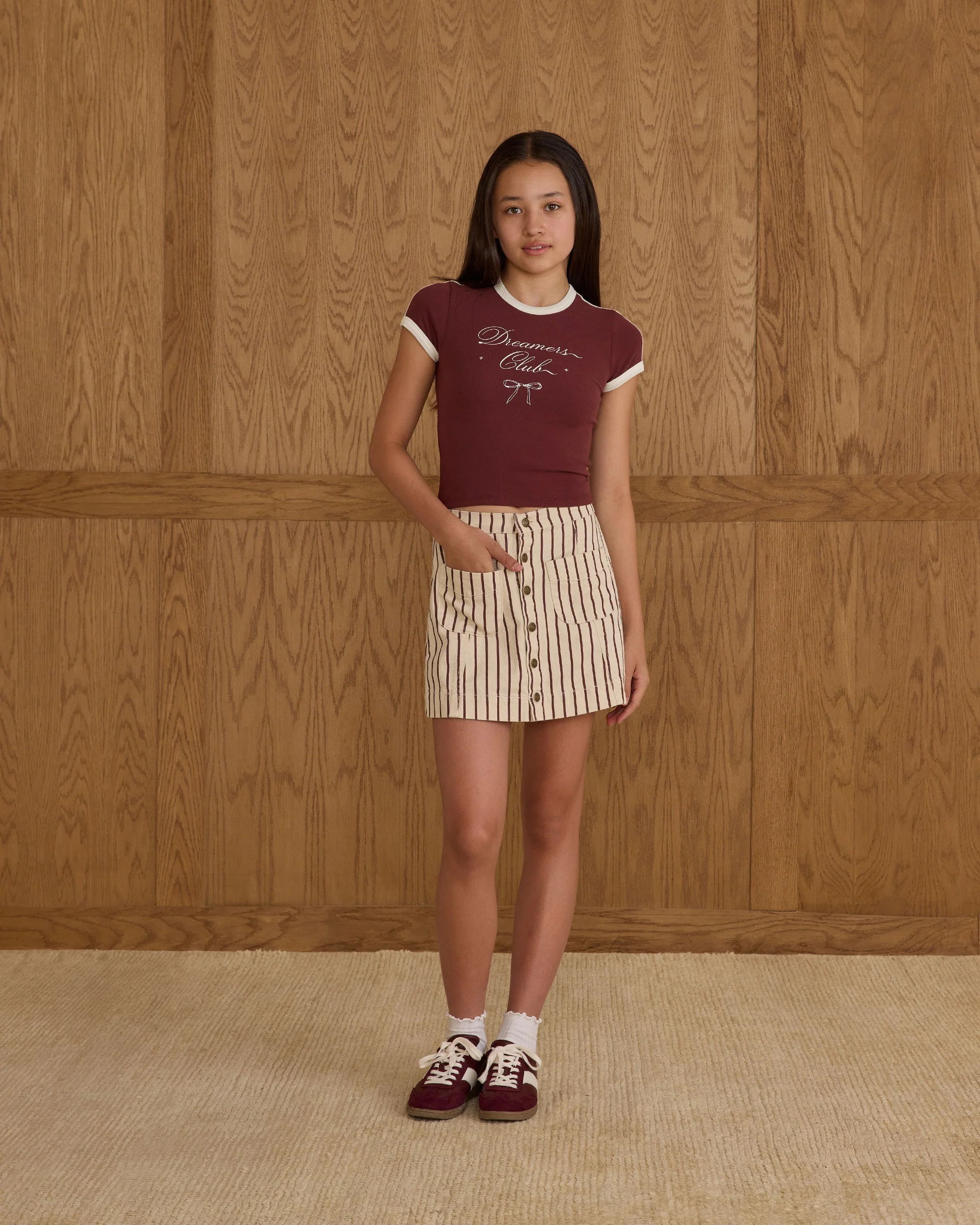 Baby Tee || Burgundy Teen - Image 4