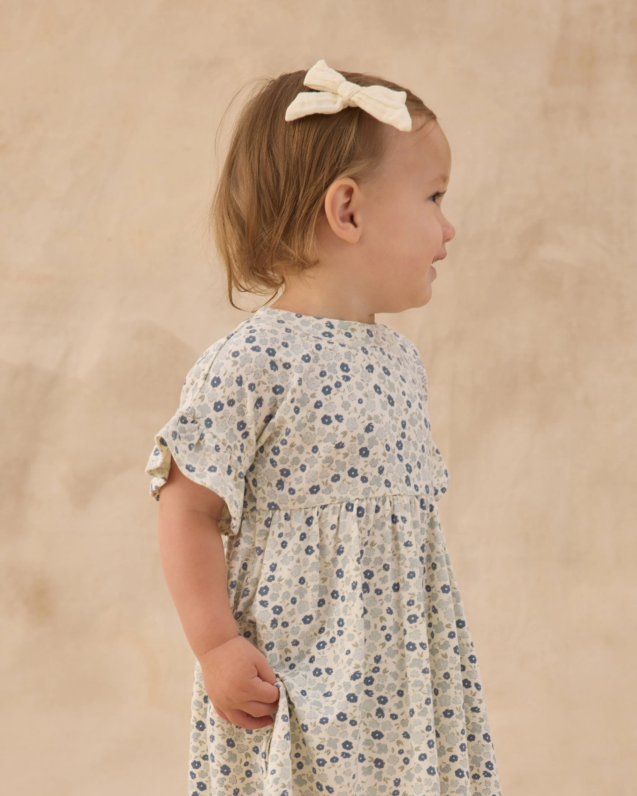 Babydoll Dress Blue Ditsy - Image 3
