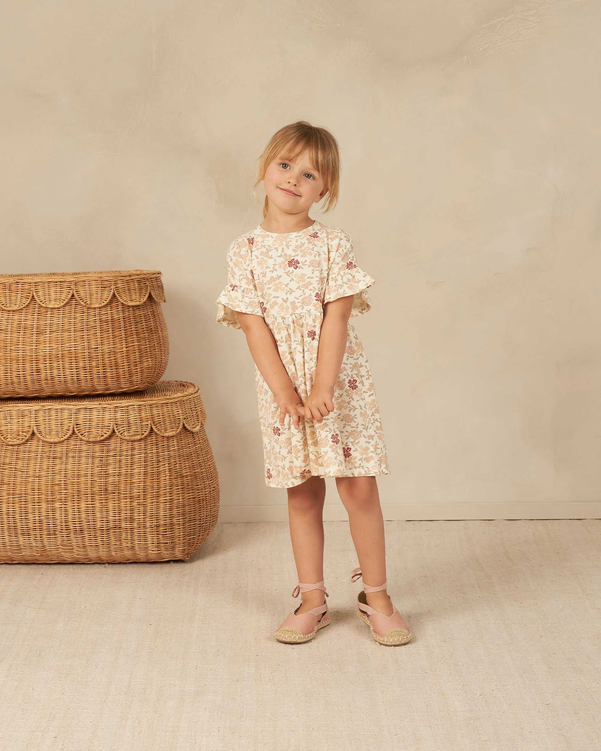 Babydoll Dress || Pink Floral - Image 2
