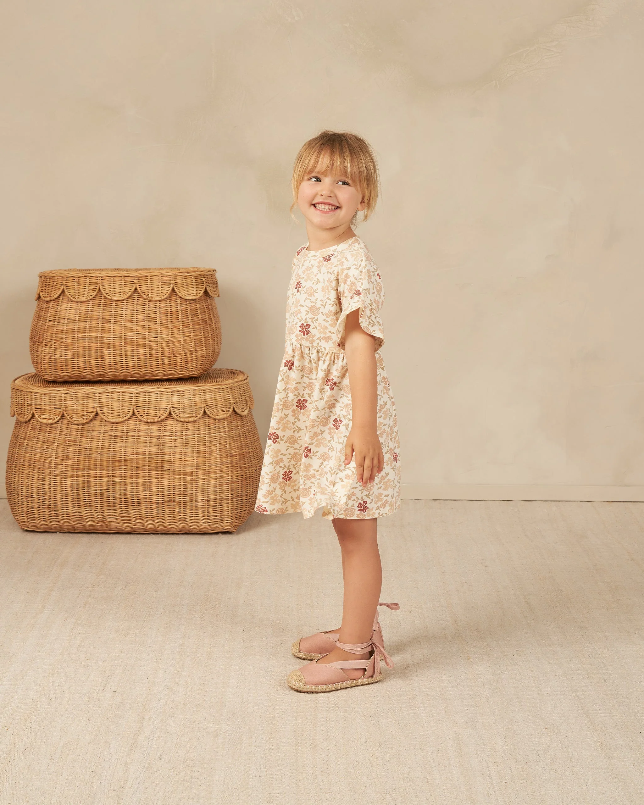 Babydoll Dress || Pink Floral - Image 4