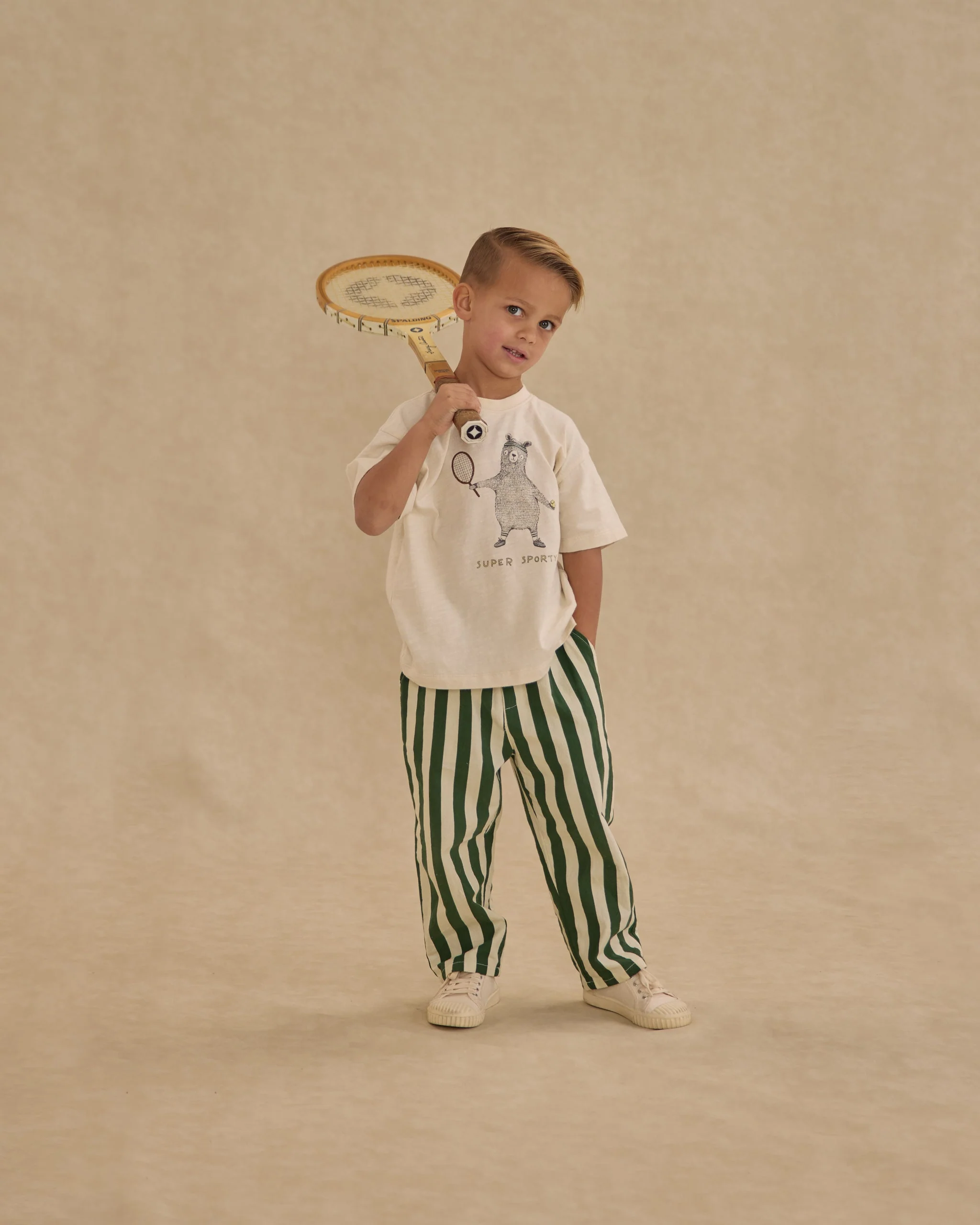 Baggy Pant || Green Stripe - Image 2