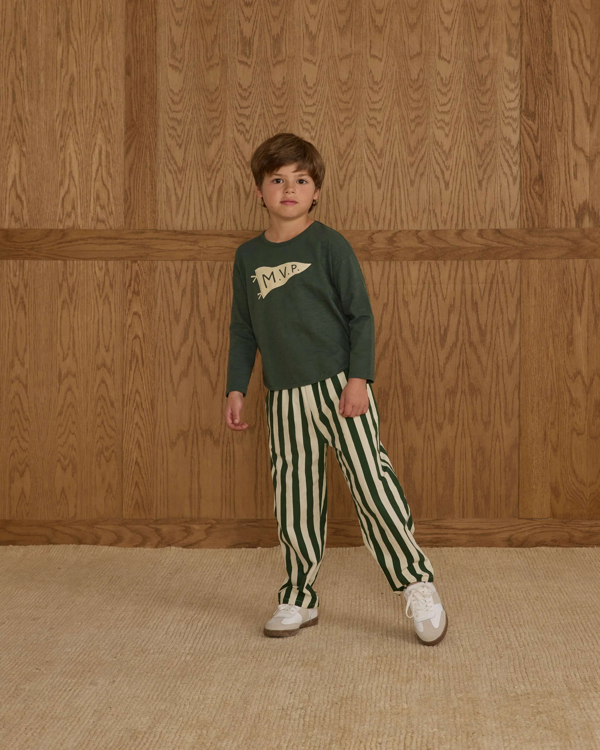 Baggy Pant || Green Stripe - Image 4