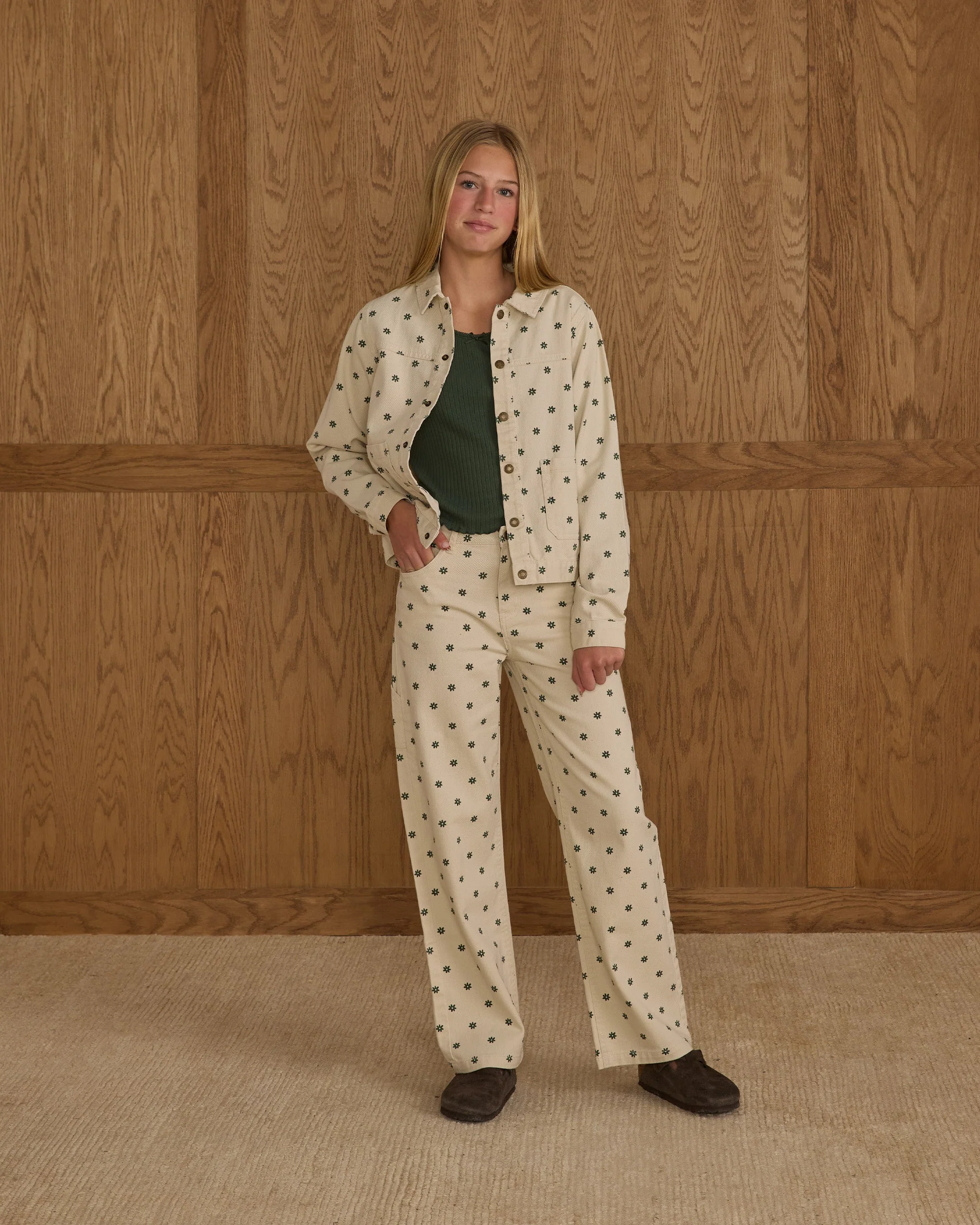 Baggy Wide Leg Denim || Mini Daisy - Image 3