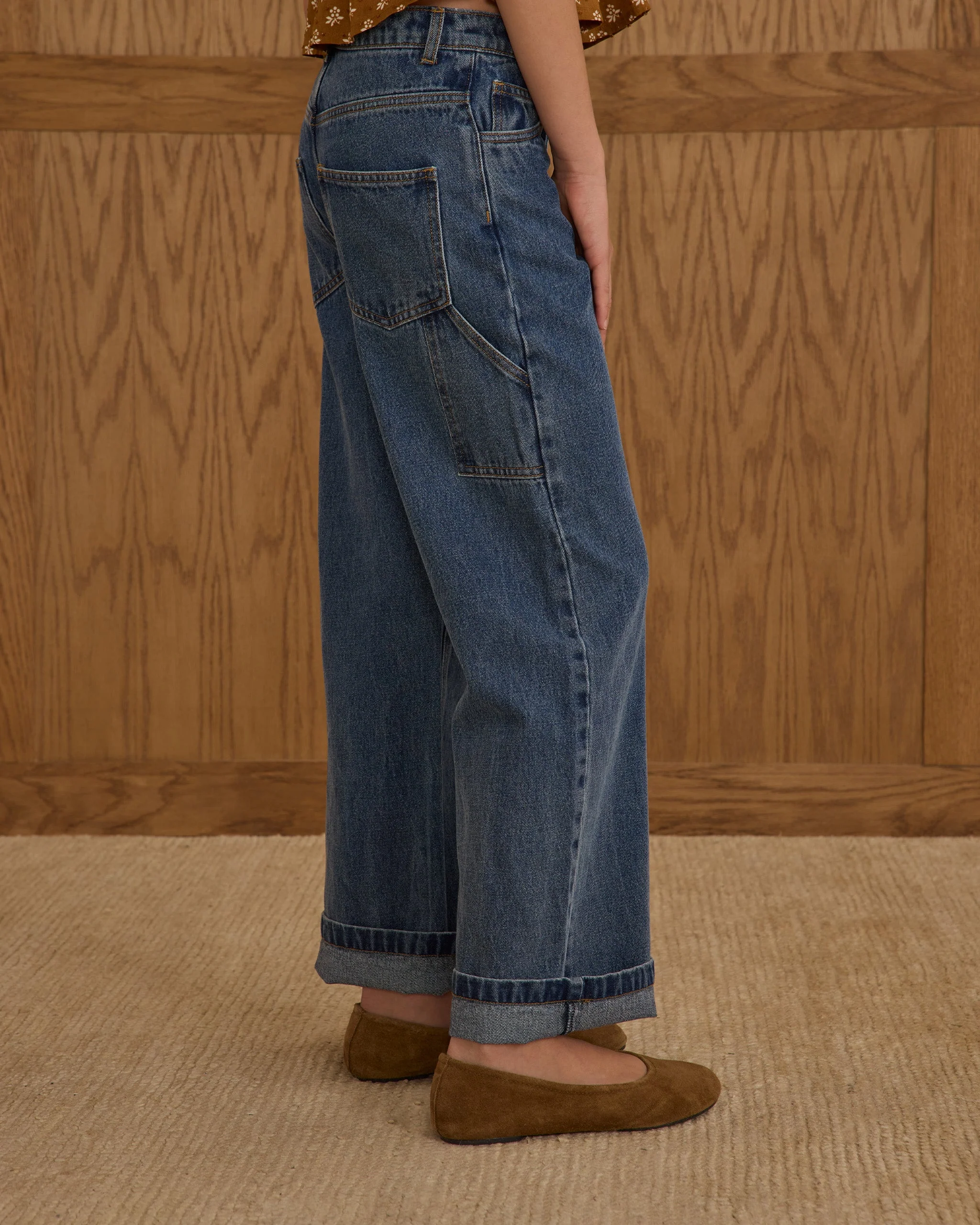 Baggy Wide Leg Pant || Indigo Denim Teen - Image 2