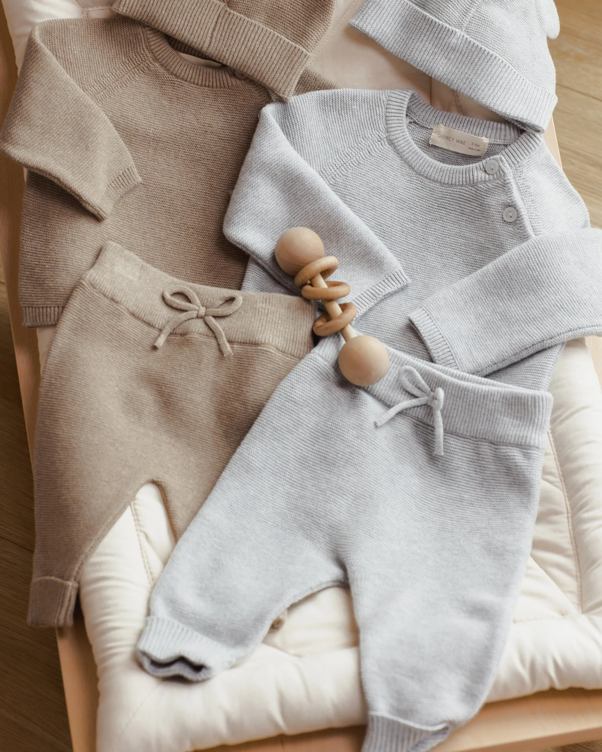 Bailey Knit Sweater || Heathered Dusty Blue - Image 5