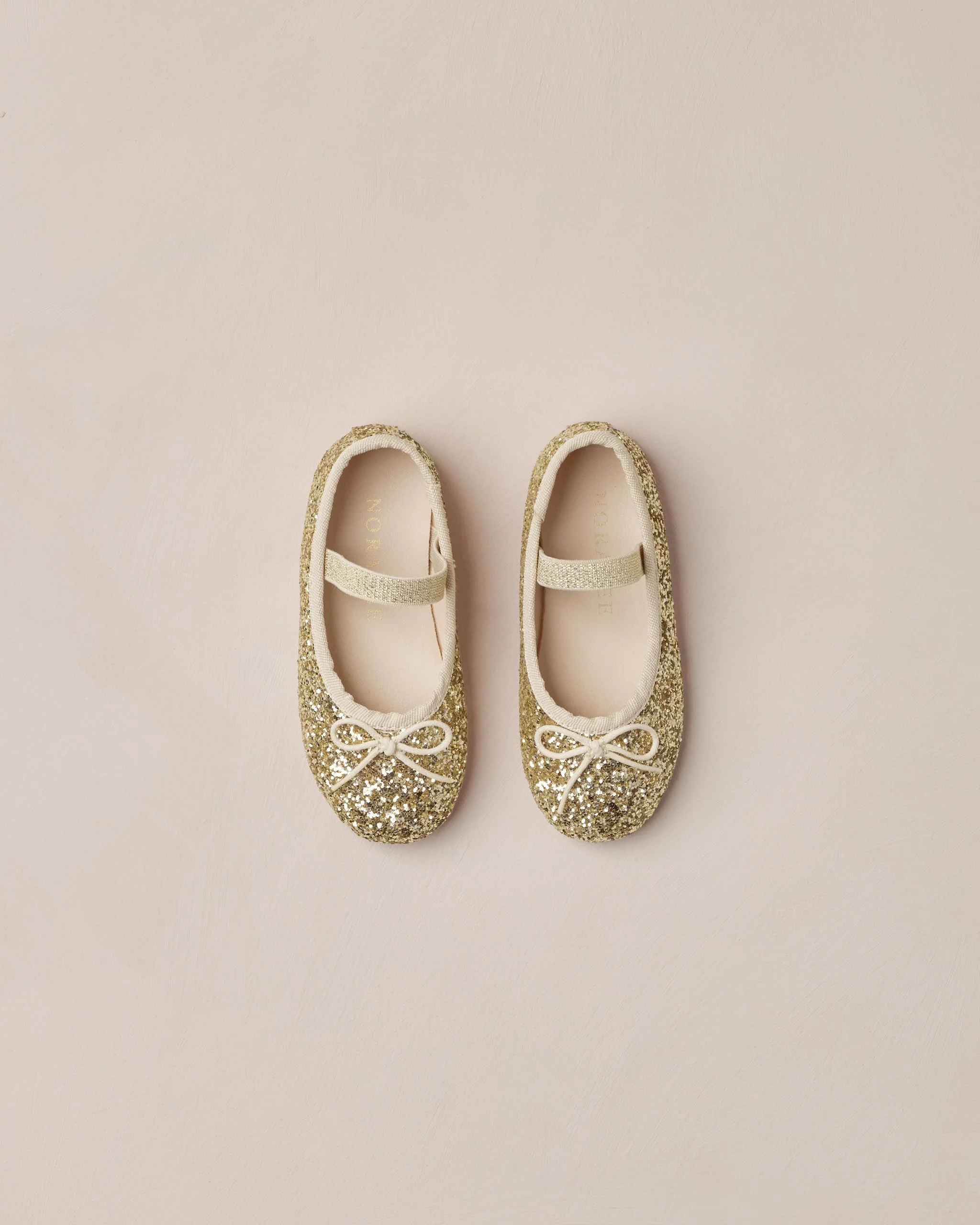 Ballet Flats | Gold Sparkle