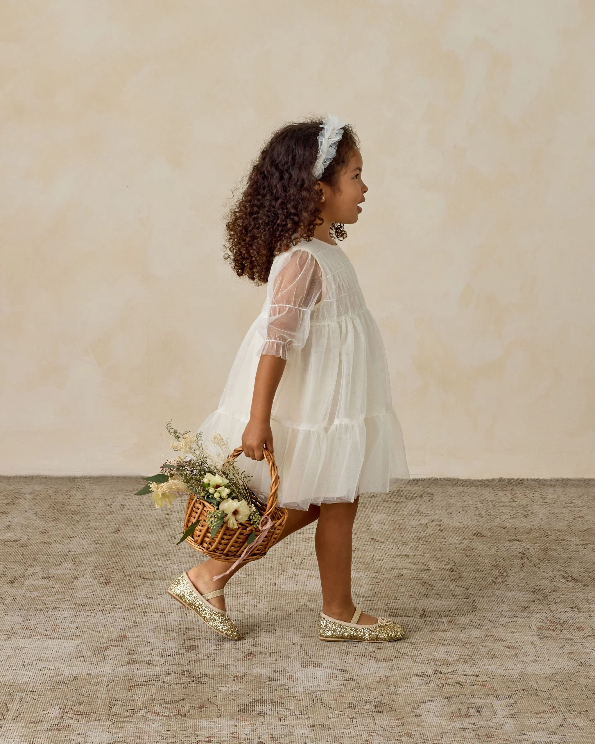 Ballet Flats | Gold Sparkle - Image 8