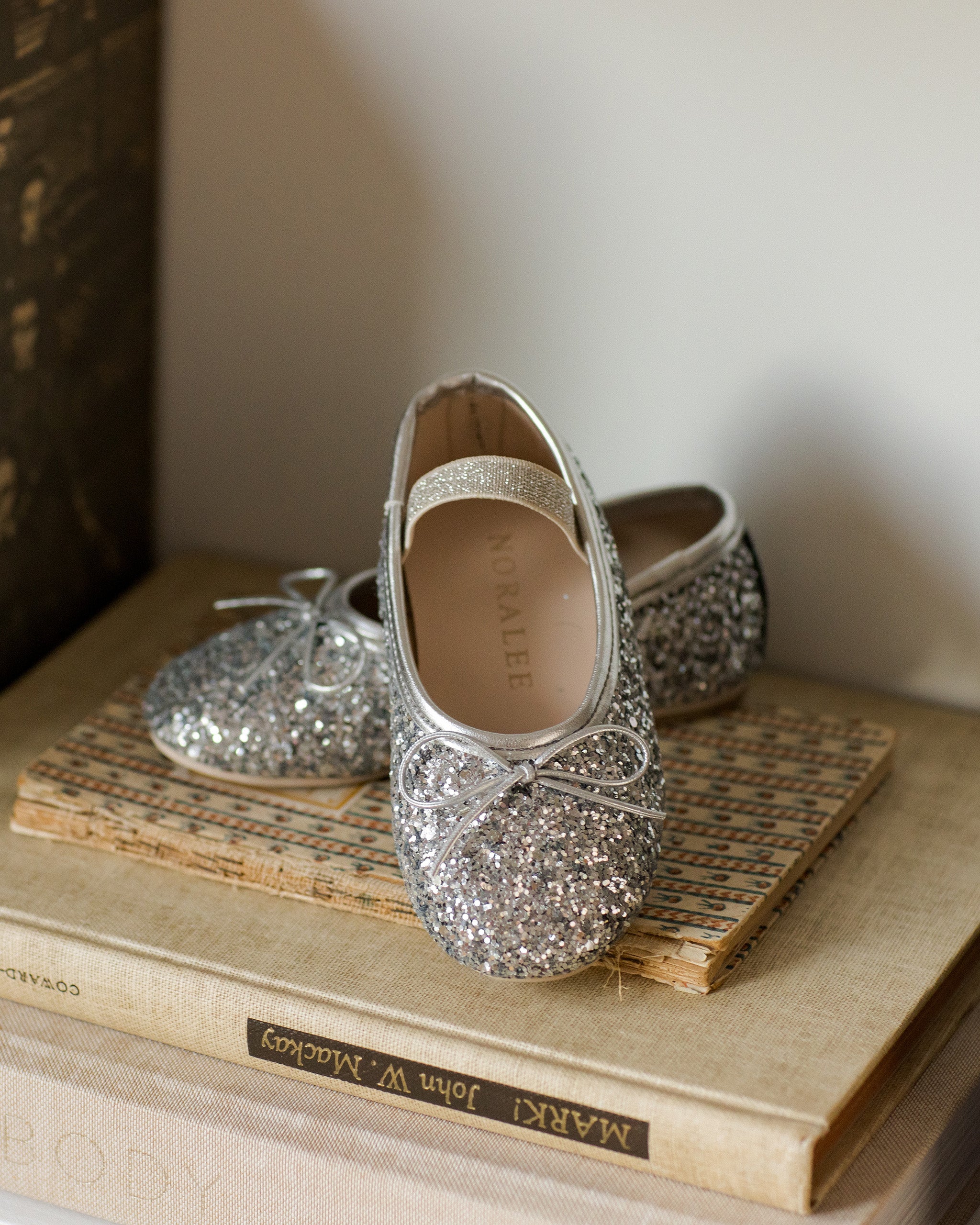 Ballet Flats | Silver Sparkle - Image 2
